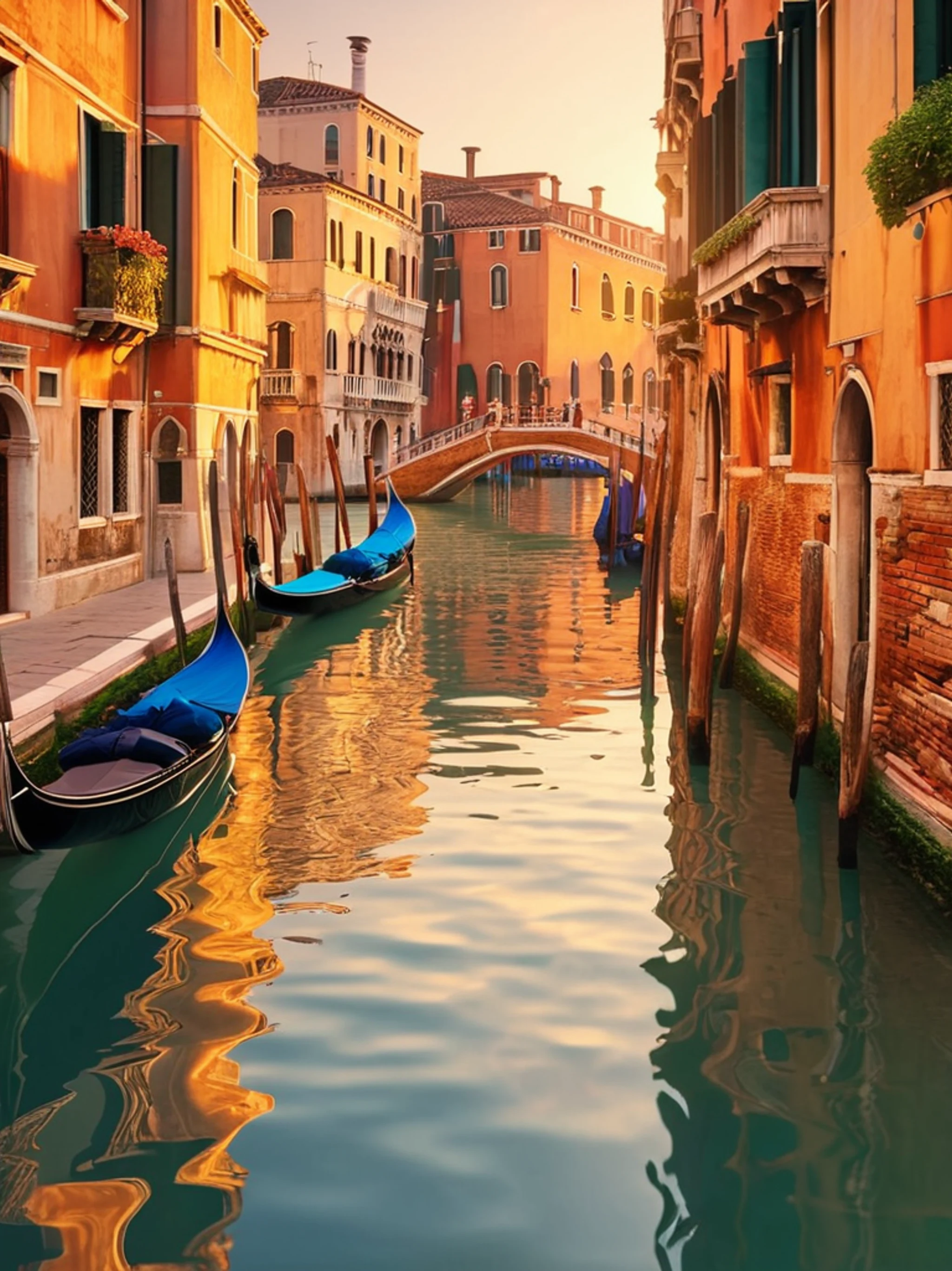 Venice Canal Sunset - free Tablet city wallpaper for phone