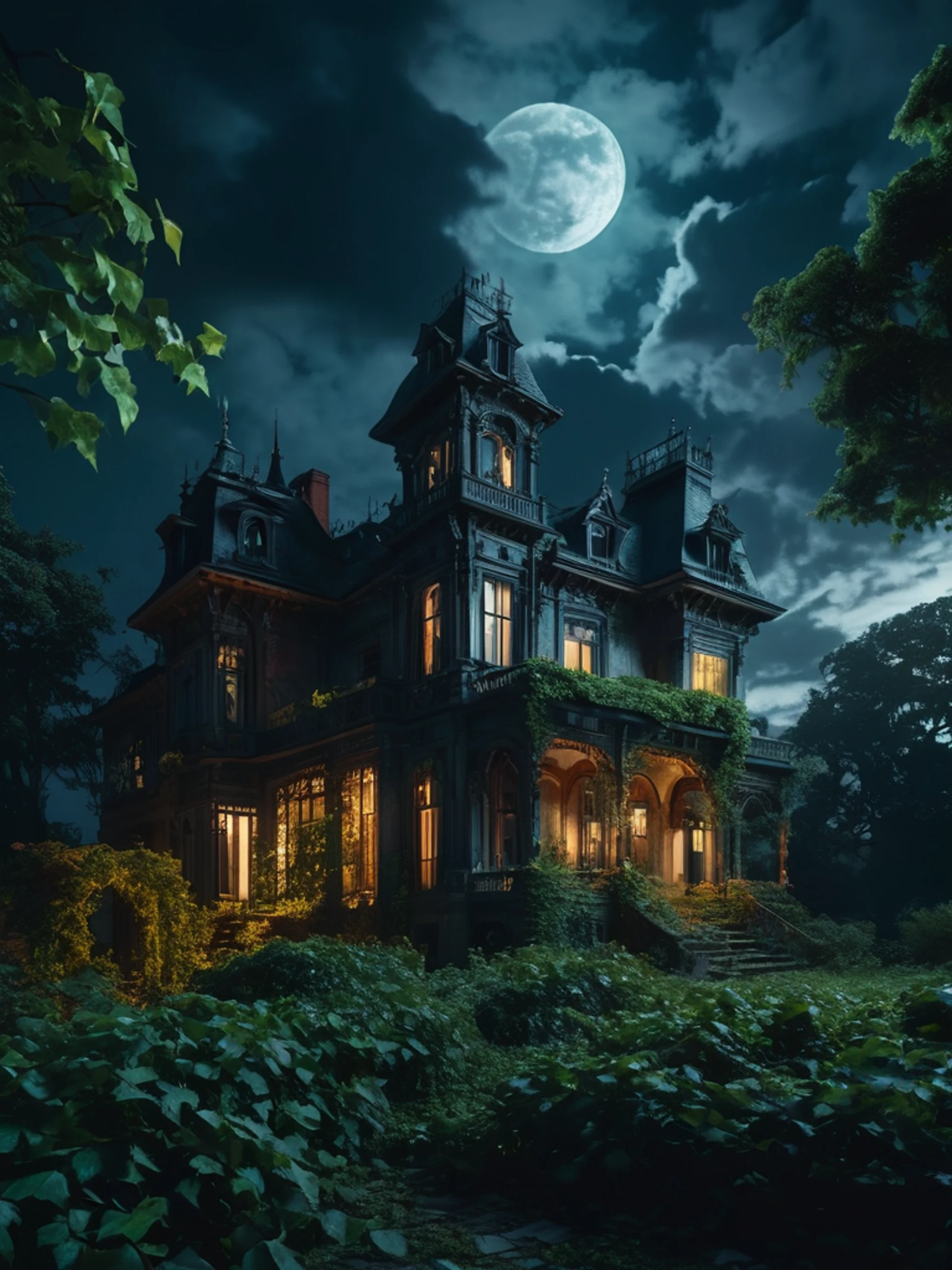 Abandoned Dark Mansion - free Tablet dark wallpaper for phone