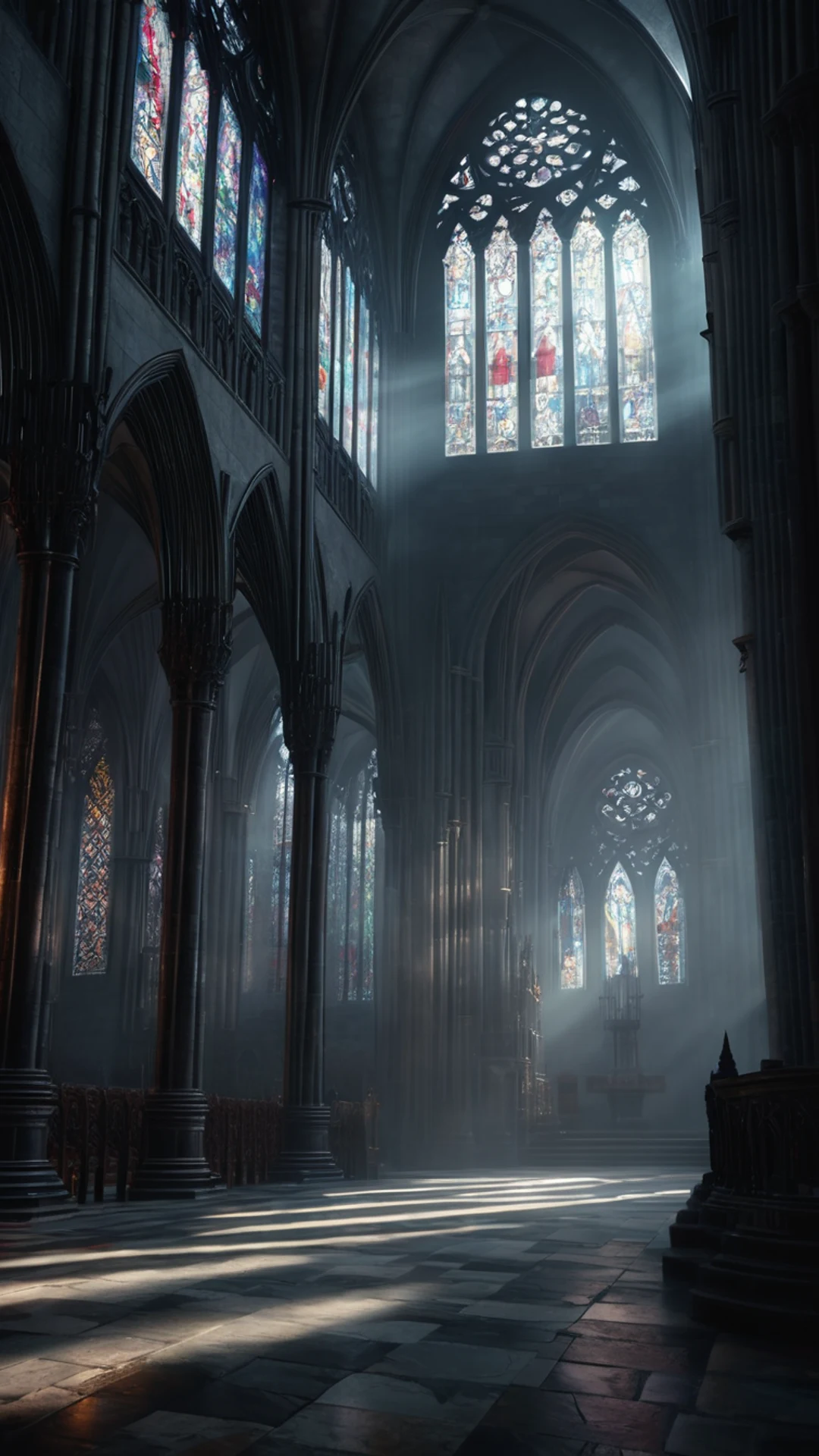 Dark Gothic Cathedral Interior - free Phone dark wallpaper for phone