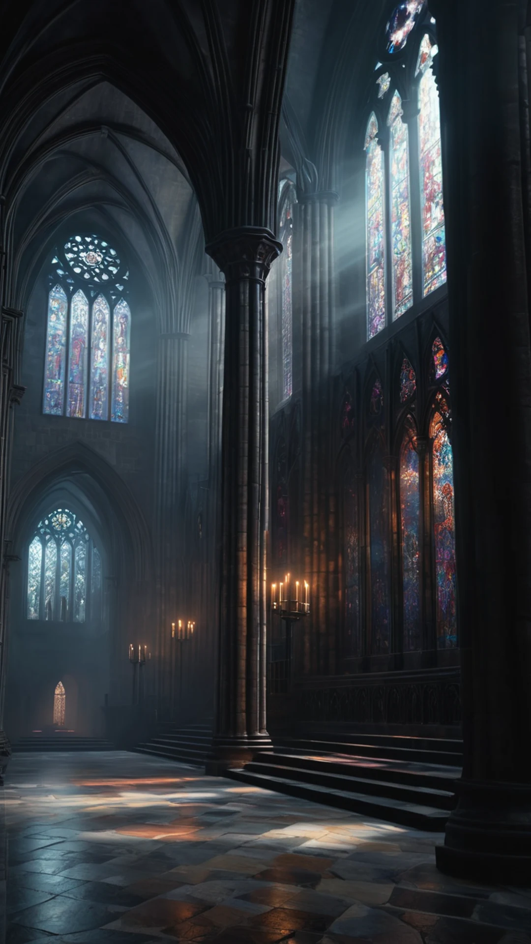 Dark Gothic Cathedral Interior - free Phone dark wallpaper for phone