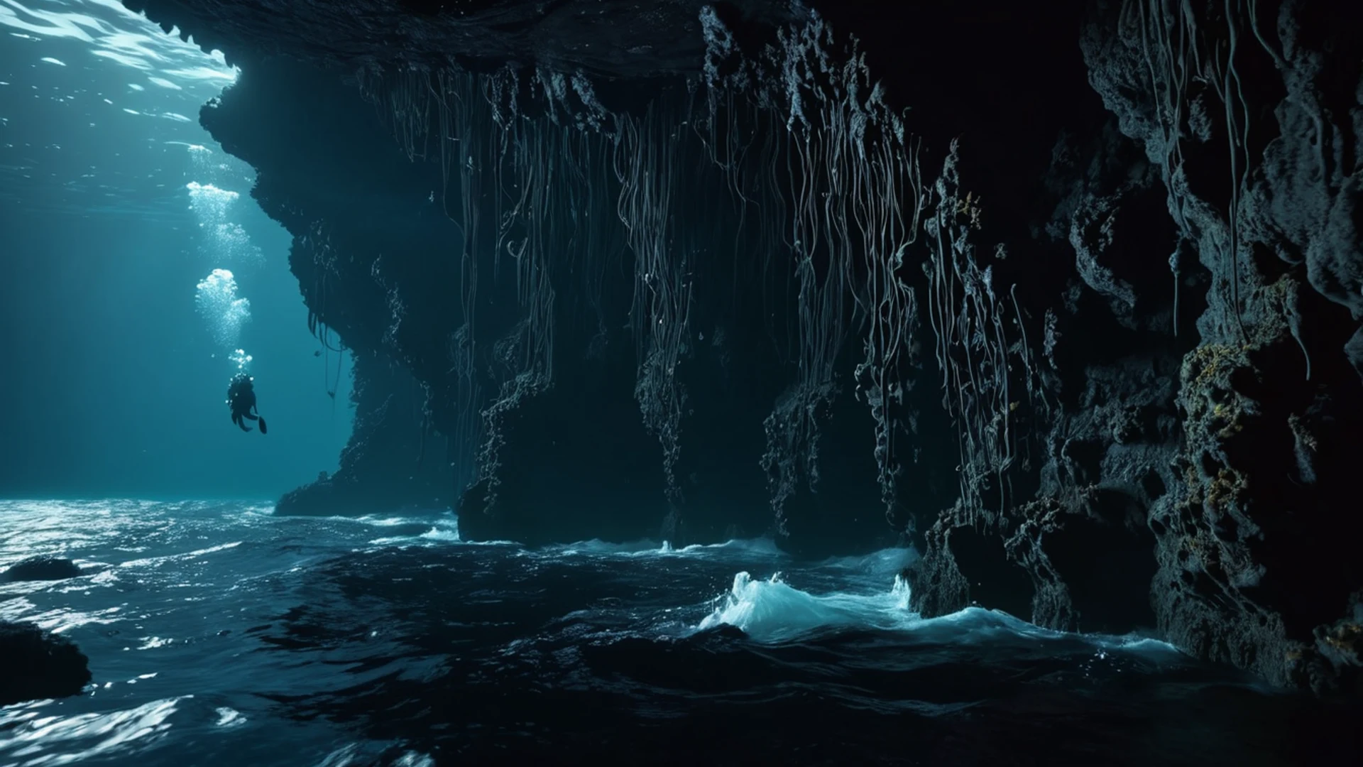 Dark Ocean Abyss - free hd dark wallpaper for desktop