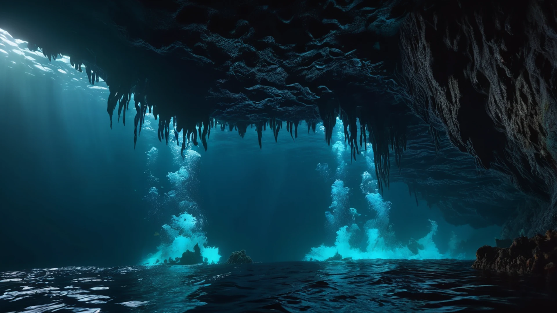 Dark Ocean Abyss - free hd dark wallpaper for desktop