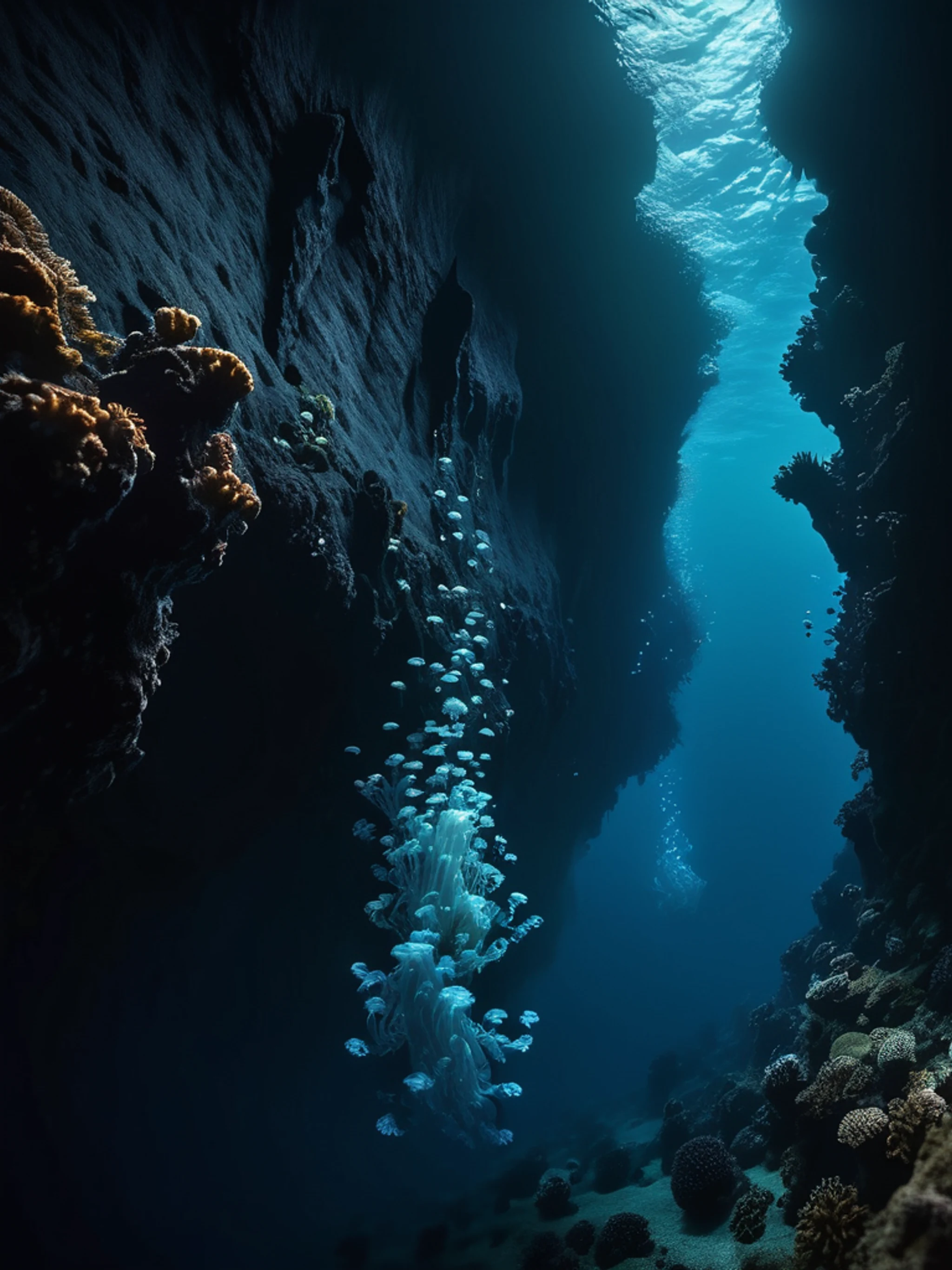 Dark Ocean Abyss - free Tablet dark wallpaper for phone