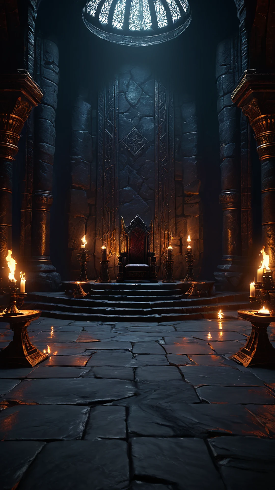Dark Throne Room - free Phone dark wallpaper for phone