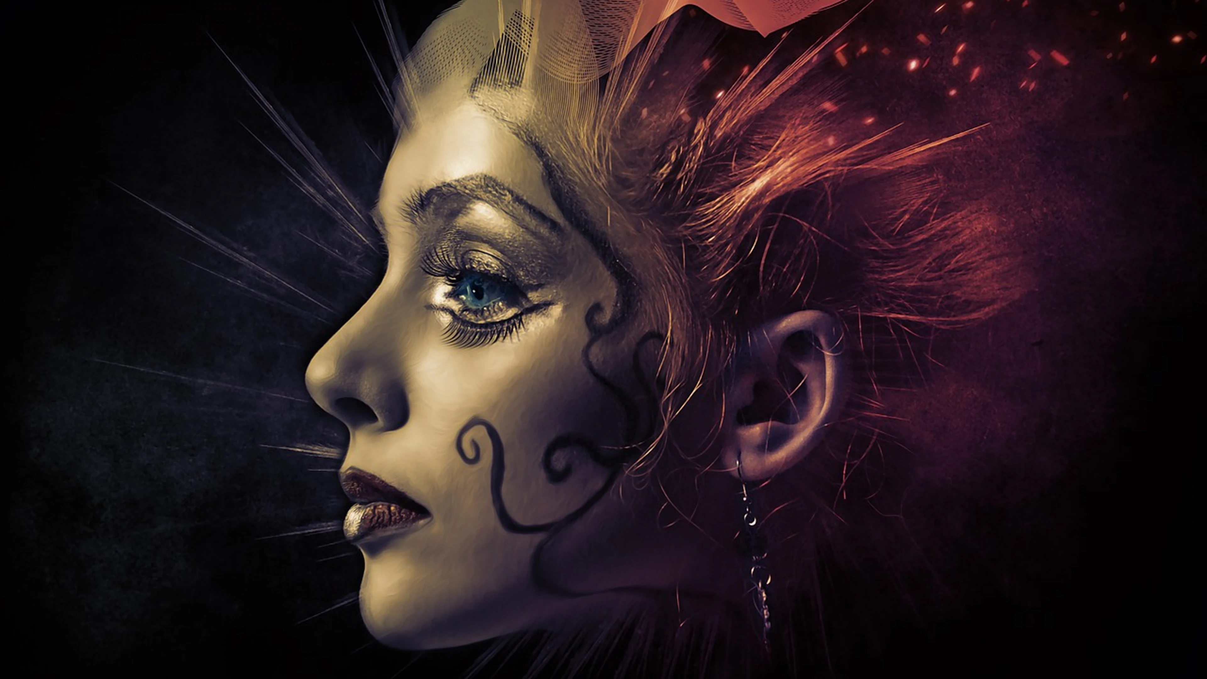 Fantasy portrait fantasy portrait - free 4K Ultra HD dark wallpaper for desktop