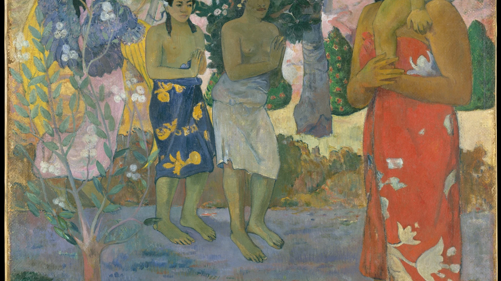 Ia Orana Maria (Hail Mary) - free hd dark wallpaper for desktop