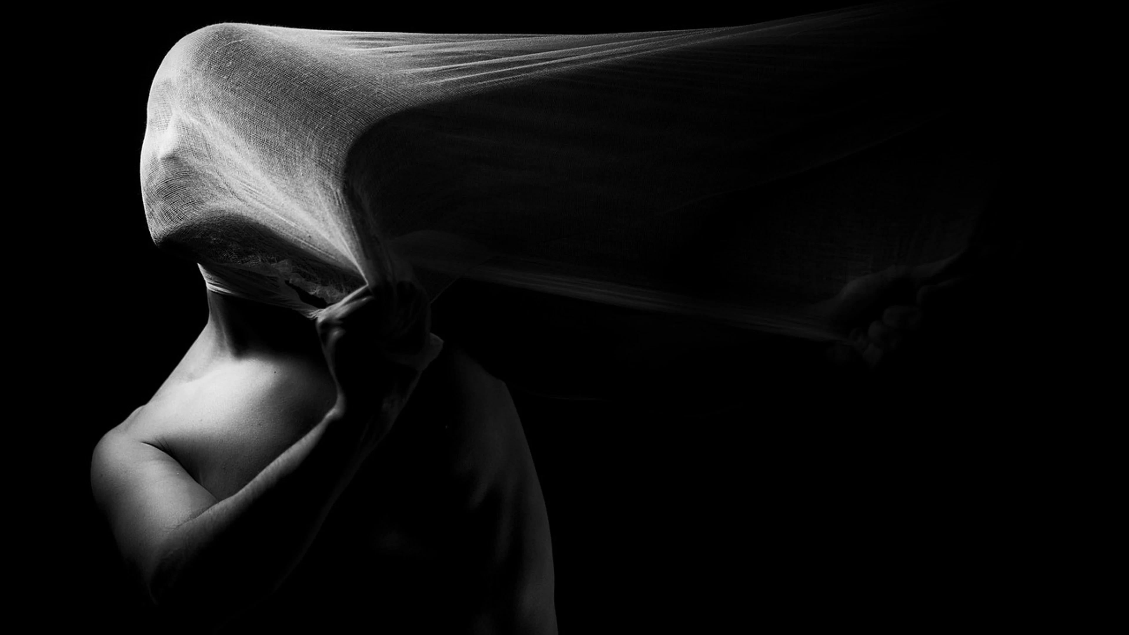 Portrait depression person - free 4K Ultra HD dark wallpaper for desktop