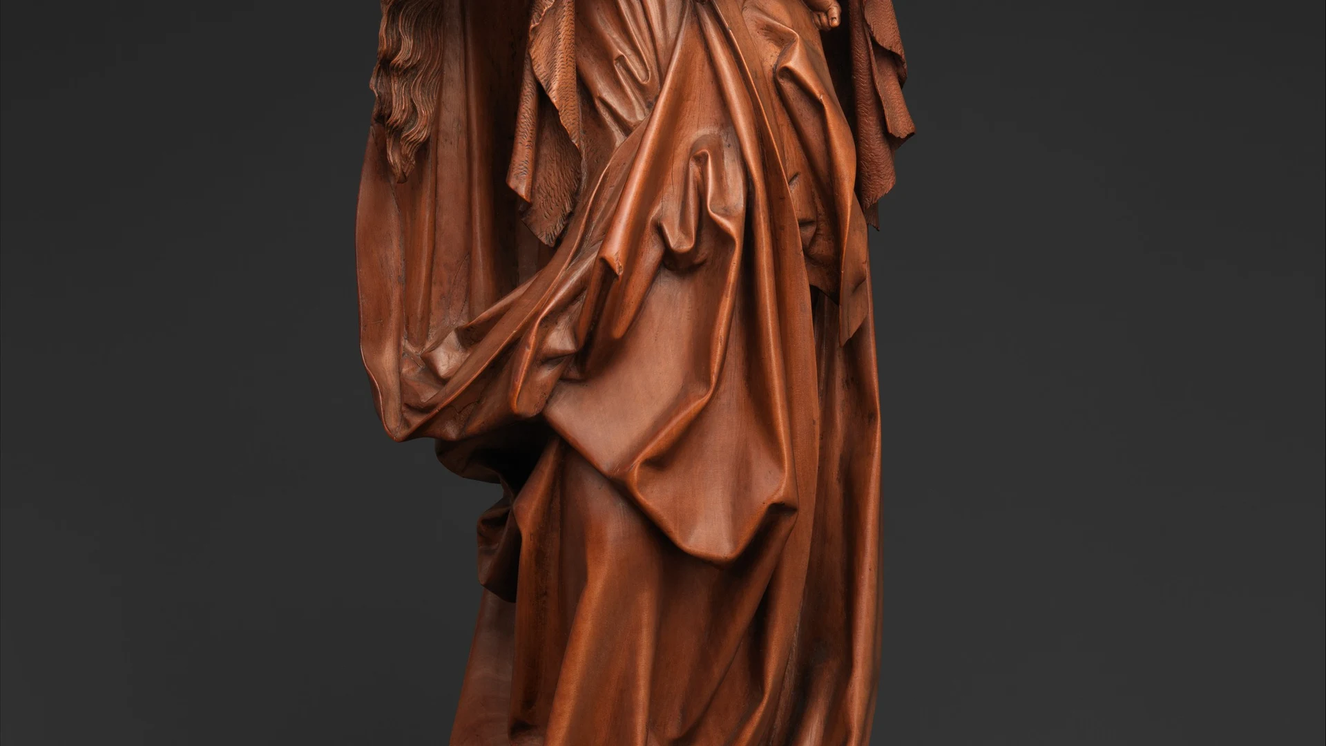 Standing Virgin and Child - free hd dark wallpaper for desktop