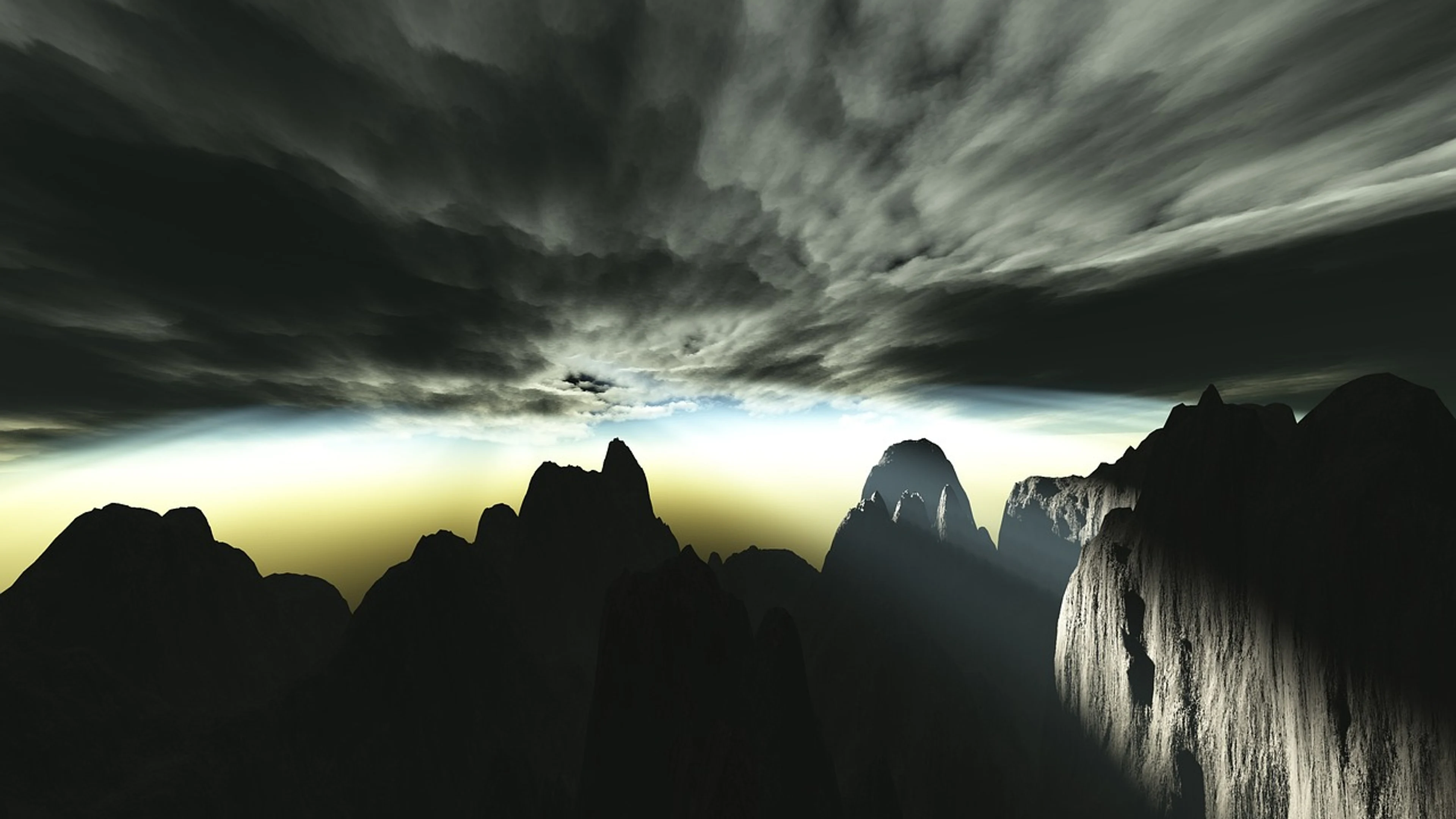 Sunset outdoors sky - free 4K Ultra HD dark wallpaper for desktop