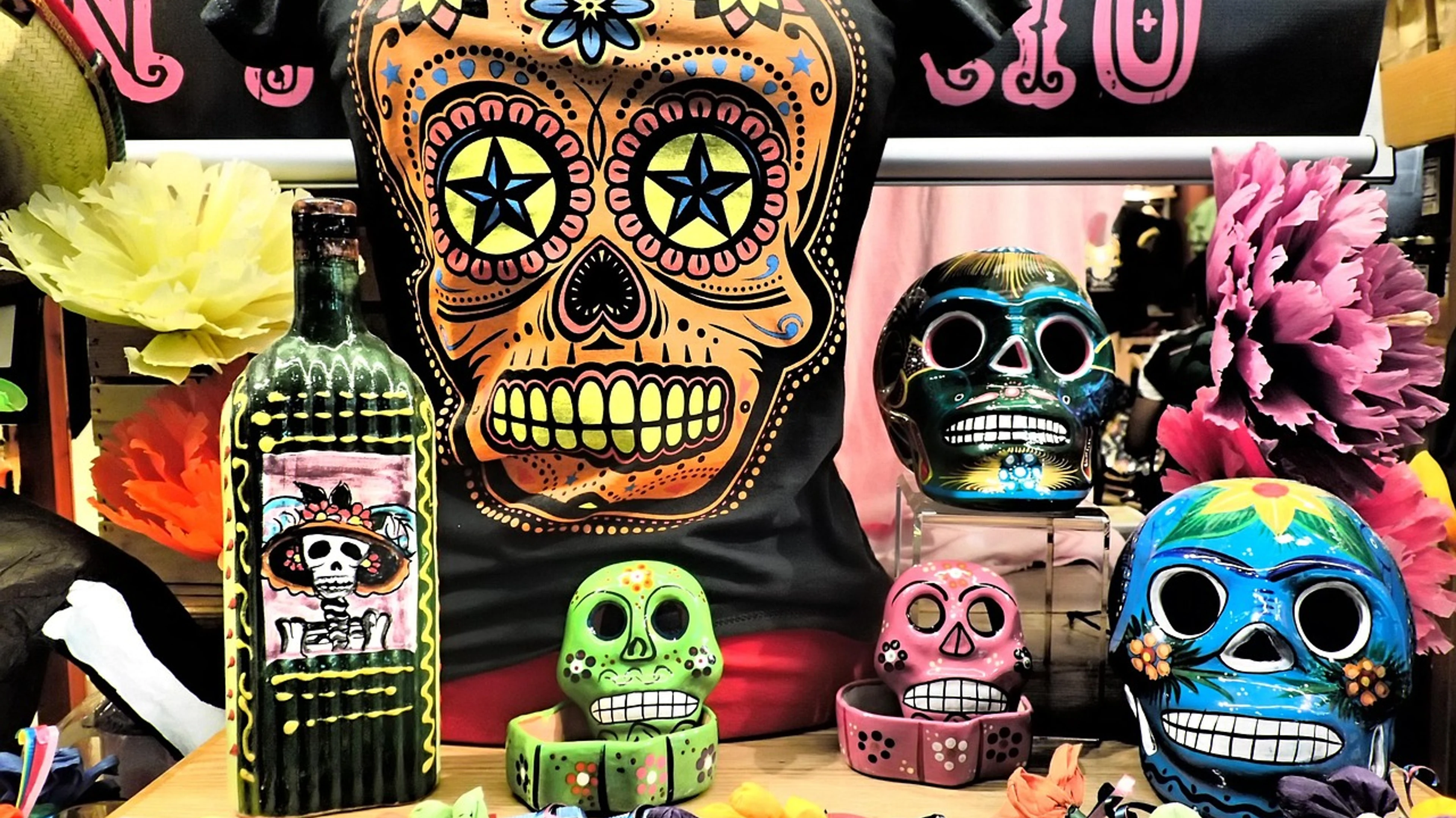 Voodoo skulls dead - free 4K Ultra HD dark wallpaper for desktop