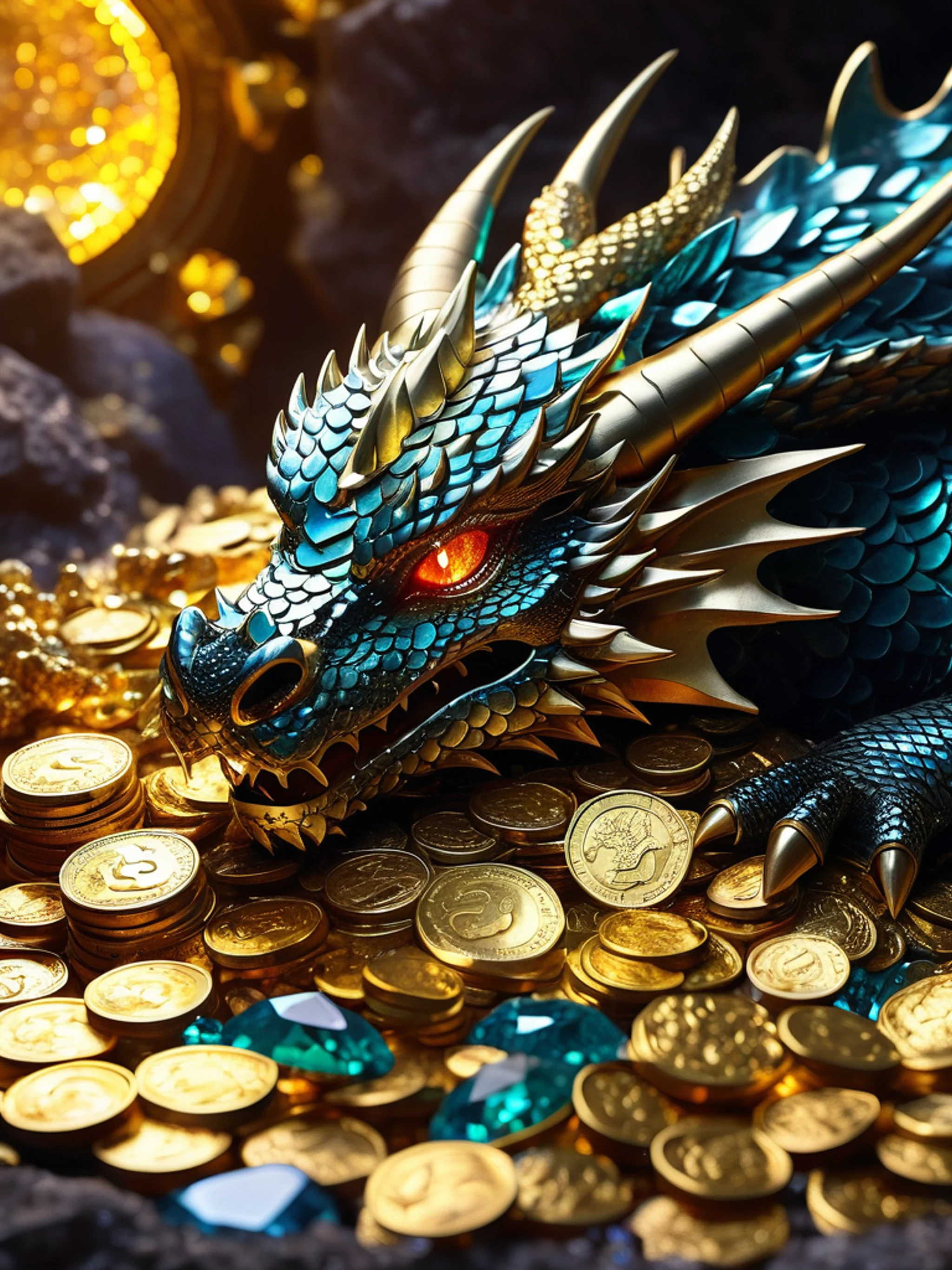 Crystal Dragon Cave - free Tablet fantasy wallpaper for phone