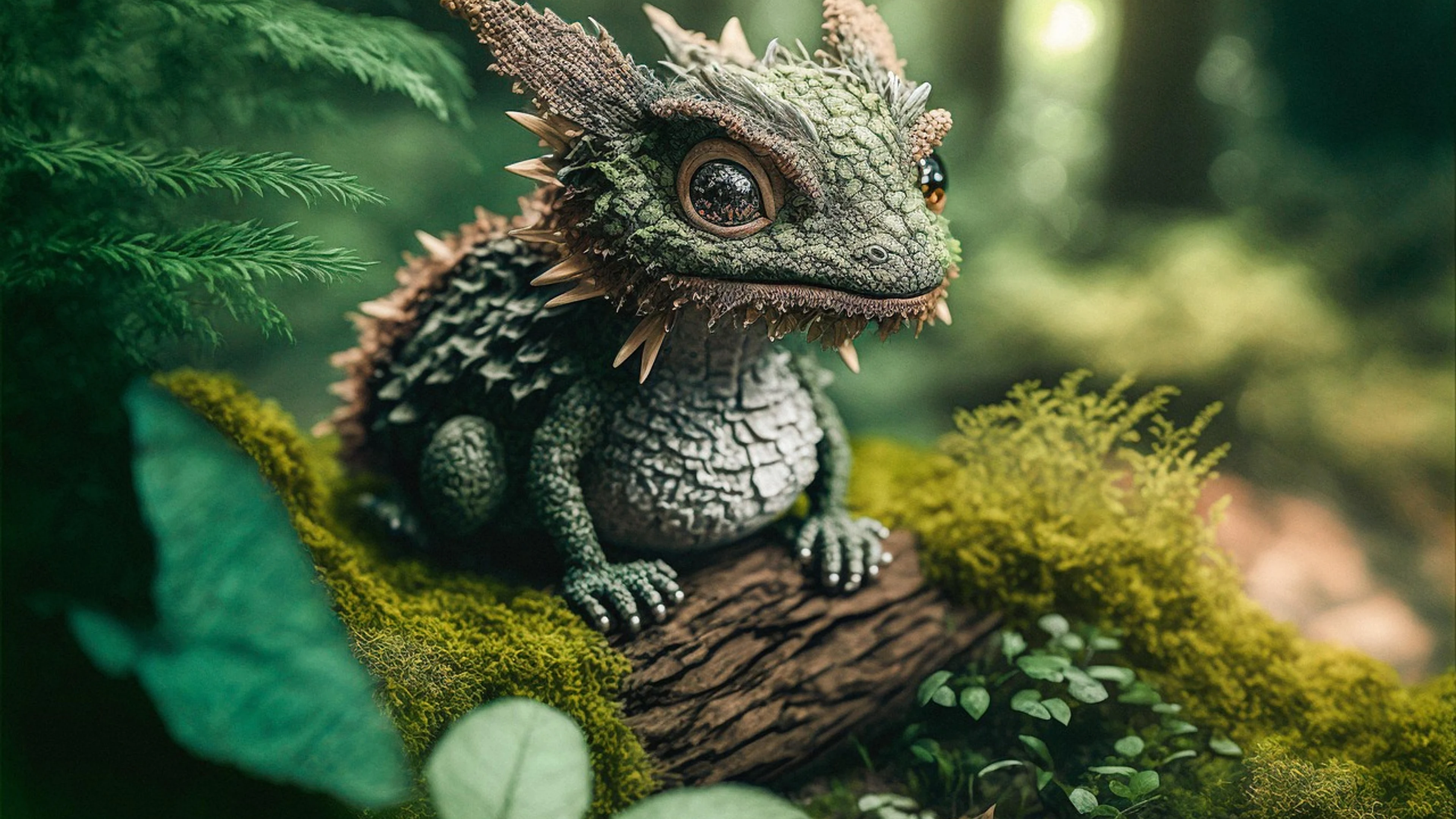 Dragon forest nature - free 4K Ultra HD fantasy wallpaper for desktop