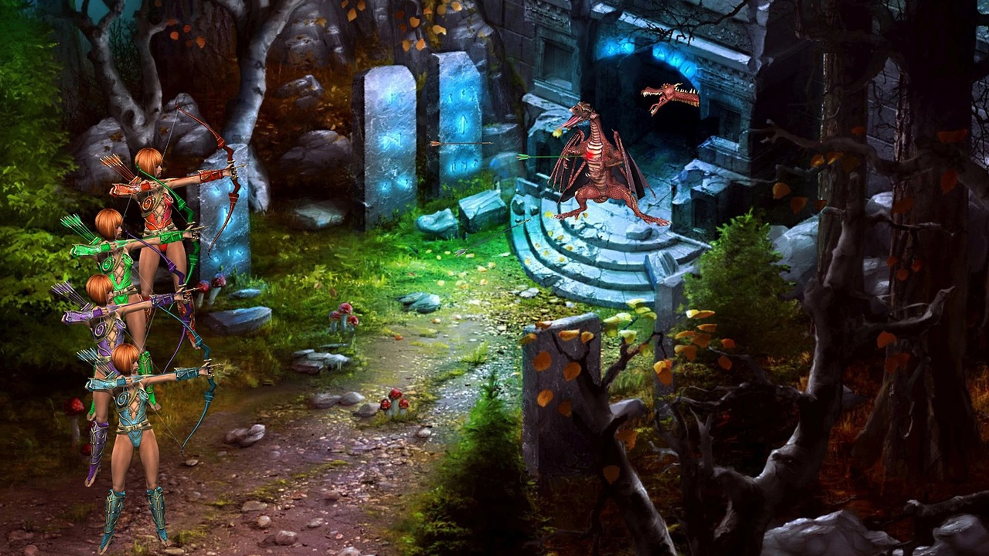 Fantasy amazone dragon - free 4K Ultra HD fantasy wallpaper for desktop