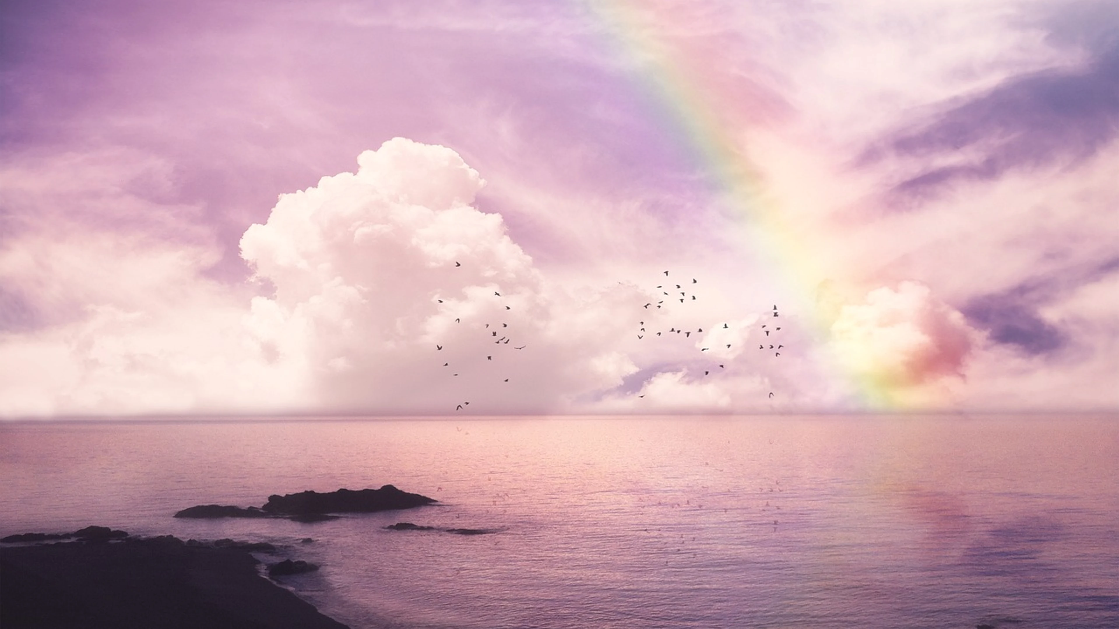 Fantasy landscape sea - free 4K Ultra HD fantasy wallpaper for desktop