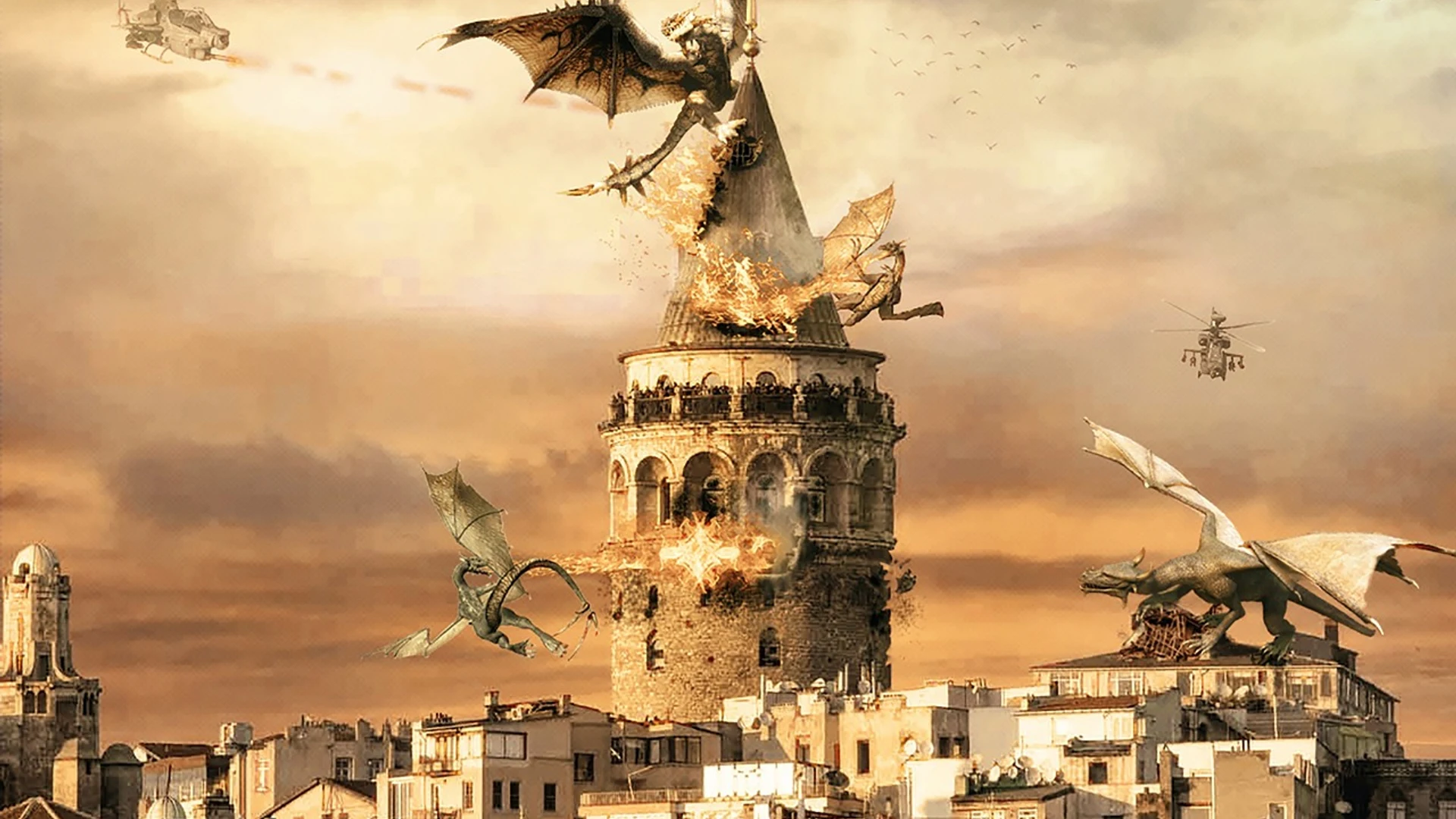 Istanbul galata city - free hd fantasy wallpaper for desktop