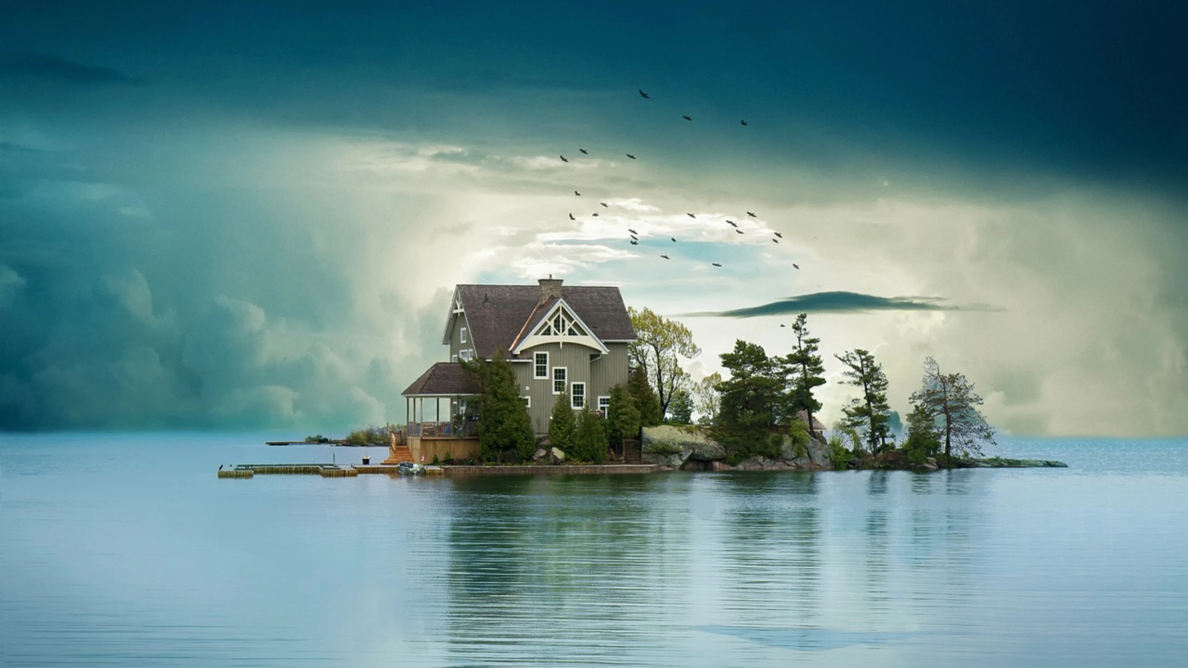 Landscape darling clouds - free 4K Ultra HD fantasy wallpaper for desktop