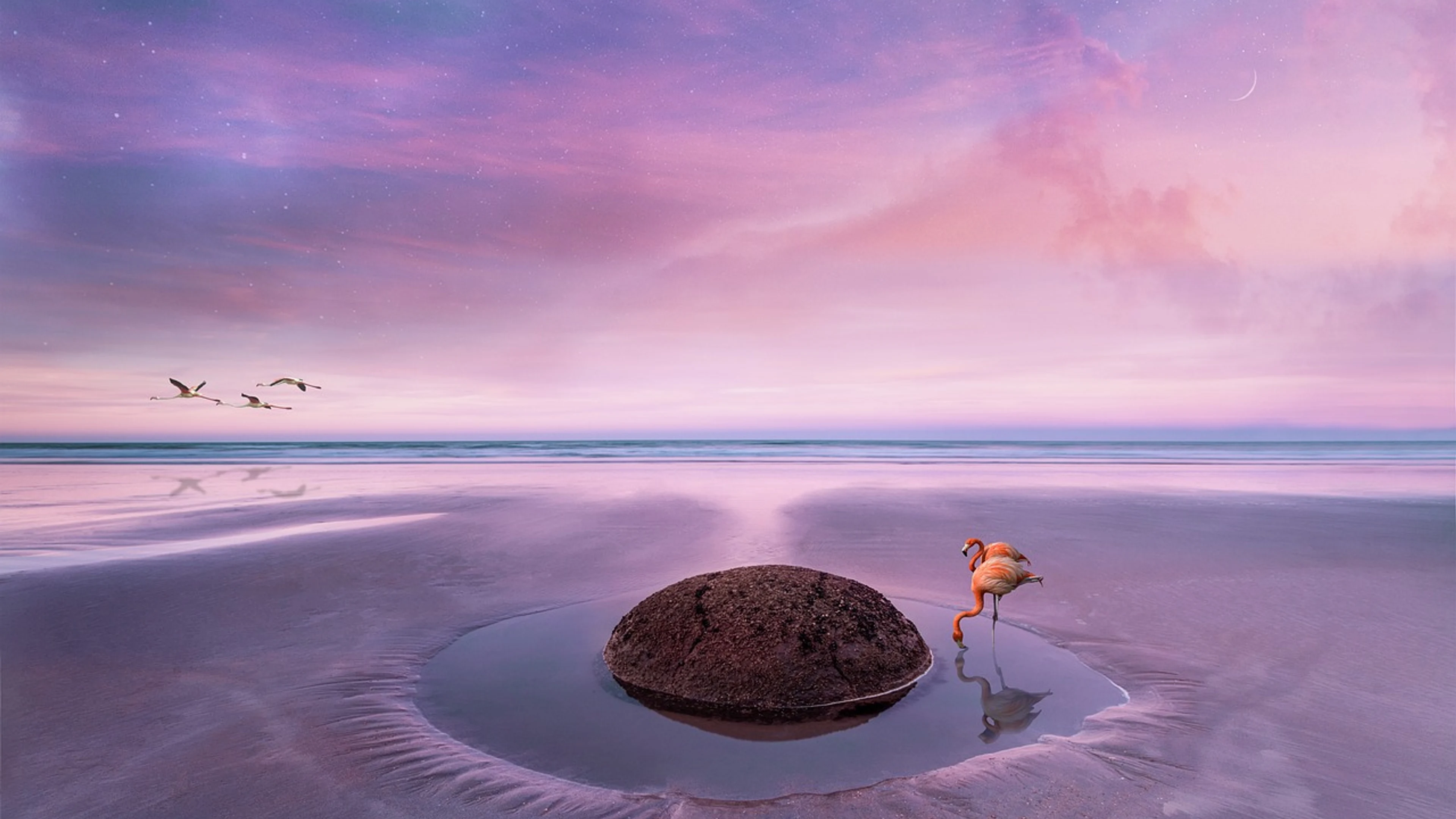 Landscape fantasy sea - free 4K Ultra HD fantasy wallpaper for desktop