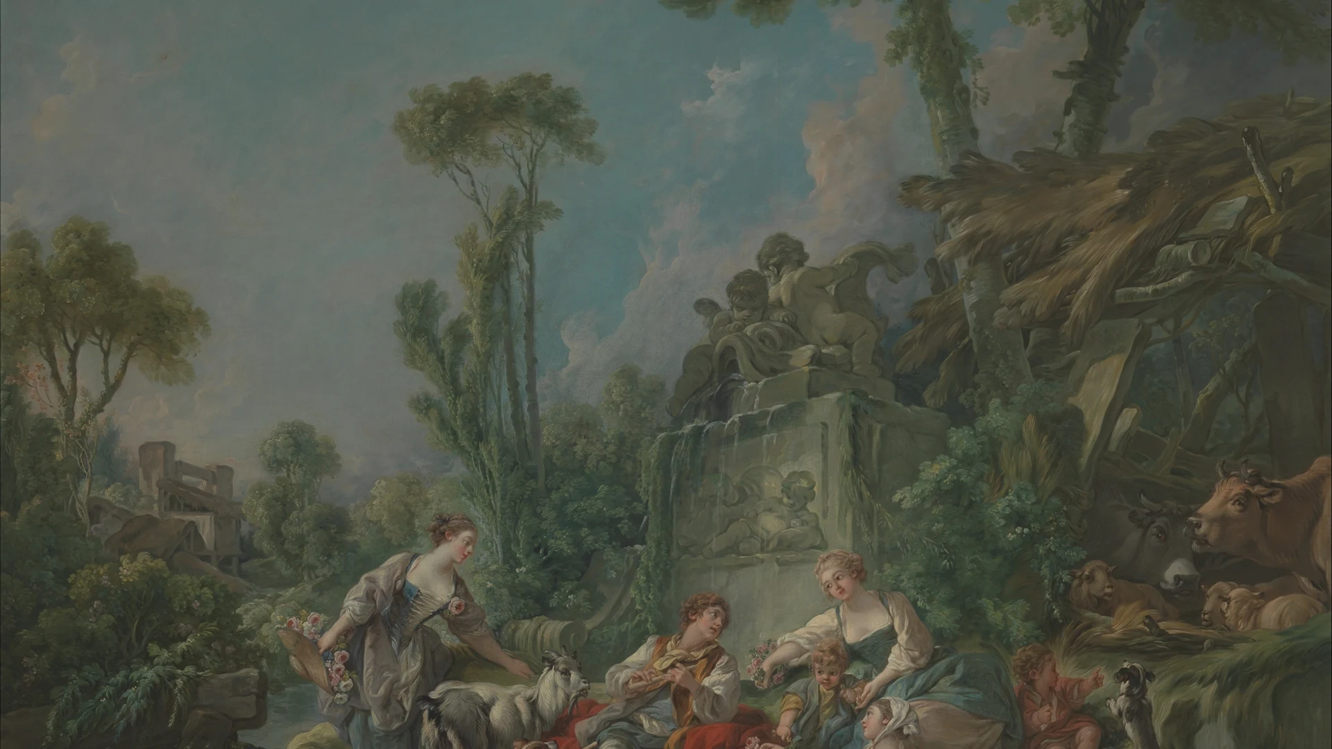 Shepherd's Idyll - free hd fantasy wallpaper for desktop