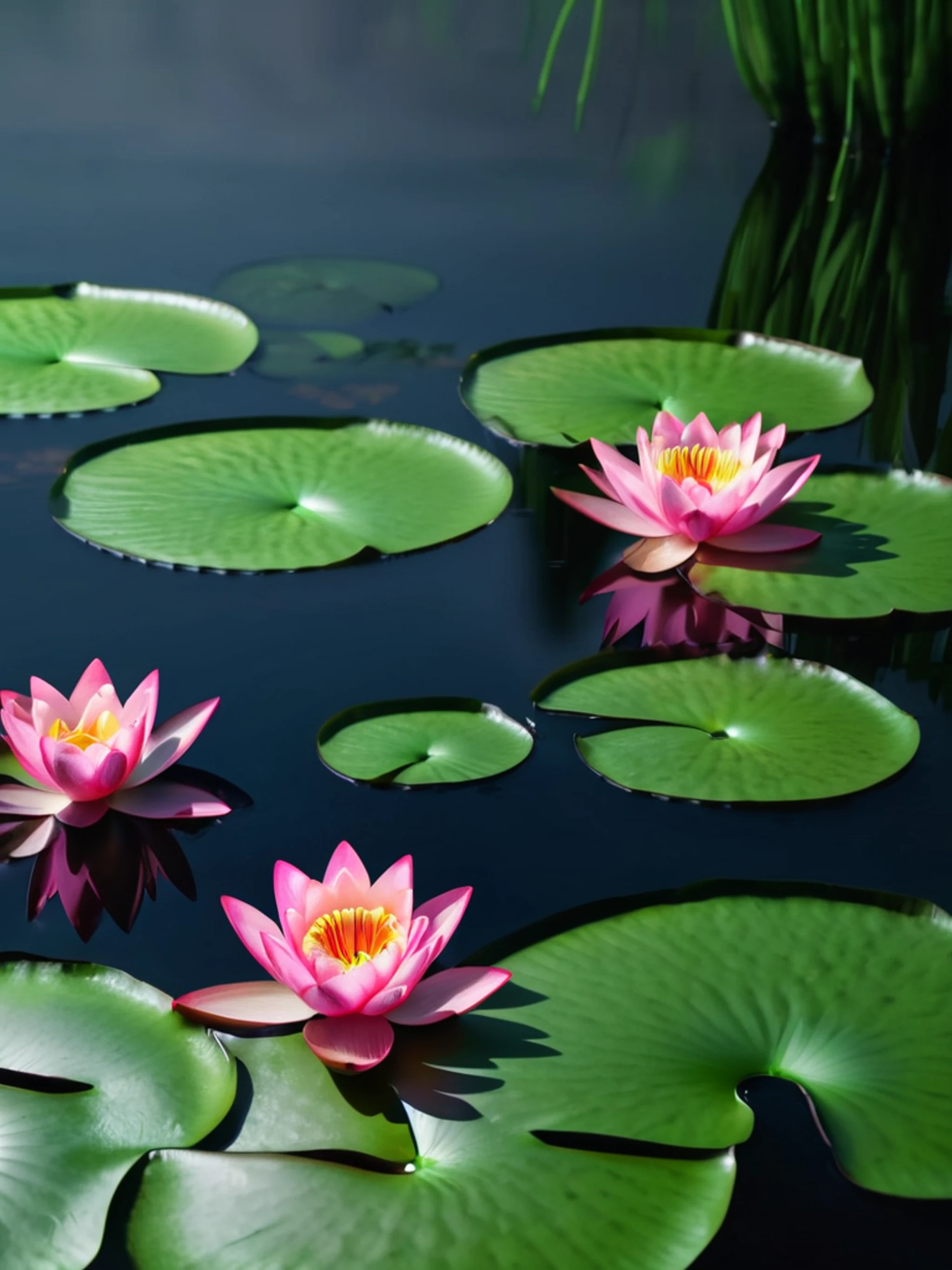 Lotus Flower on Water - free Tablet flowers wallpaper for phone