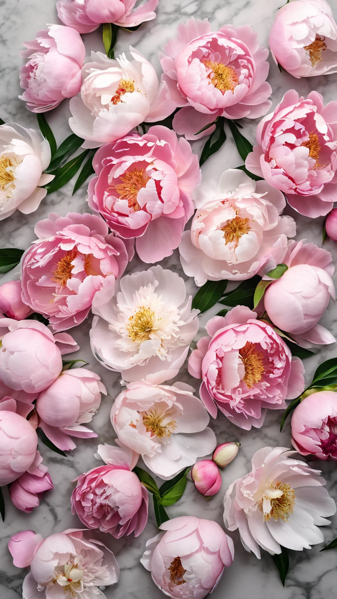 Peony Flat Lay - free Phone flowers wallpaper for phone