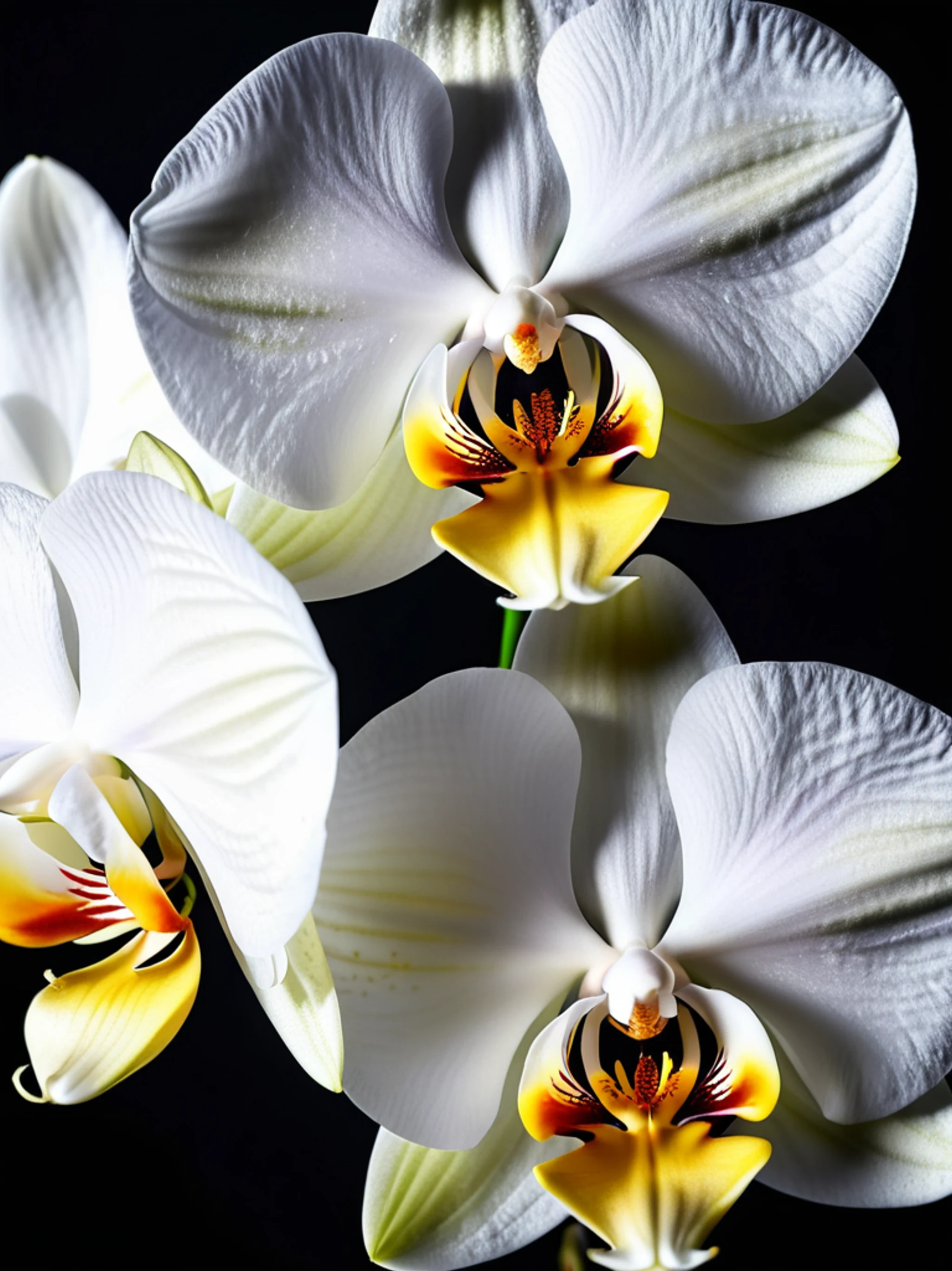 White Orchid Minimalist - free Tablet flowers wallpaper for phone