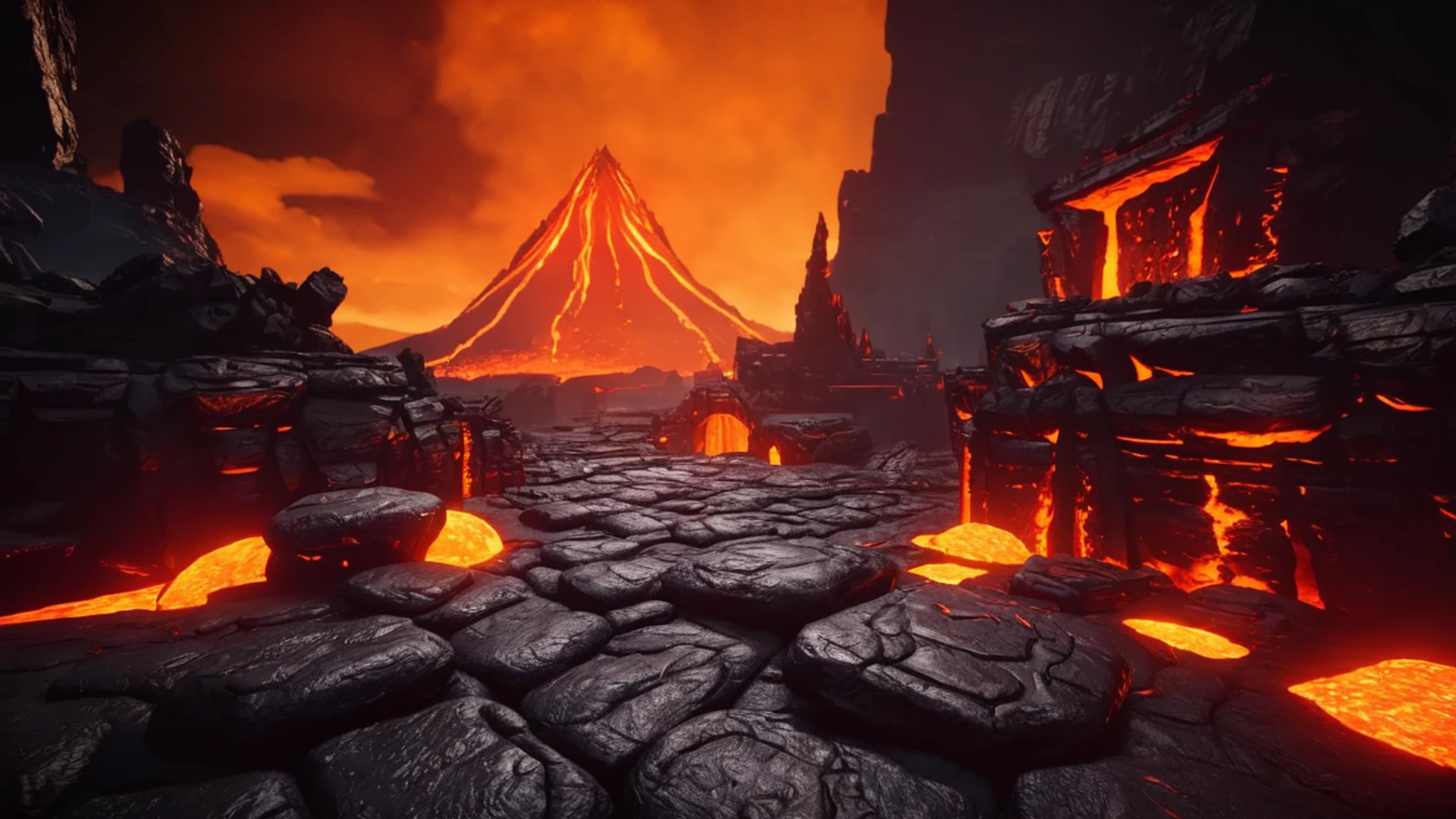 Boss Arena Lava - free hd gaming wallpaper for desktop