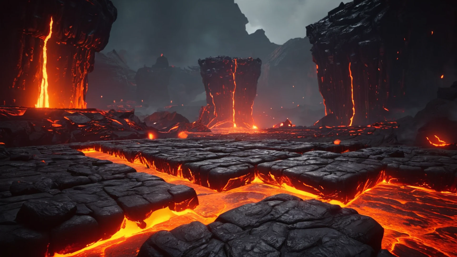 Boss Arena Lava - free hd gaming wallpaper for desktop