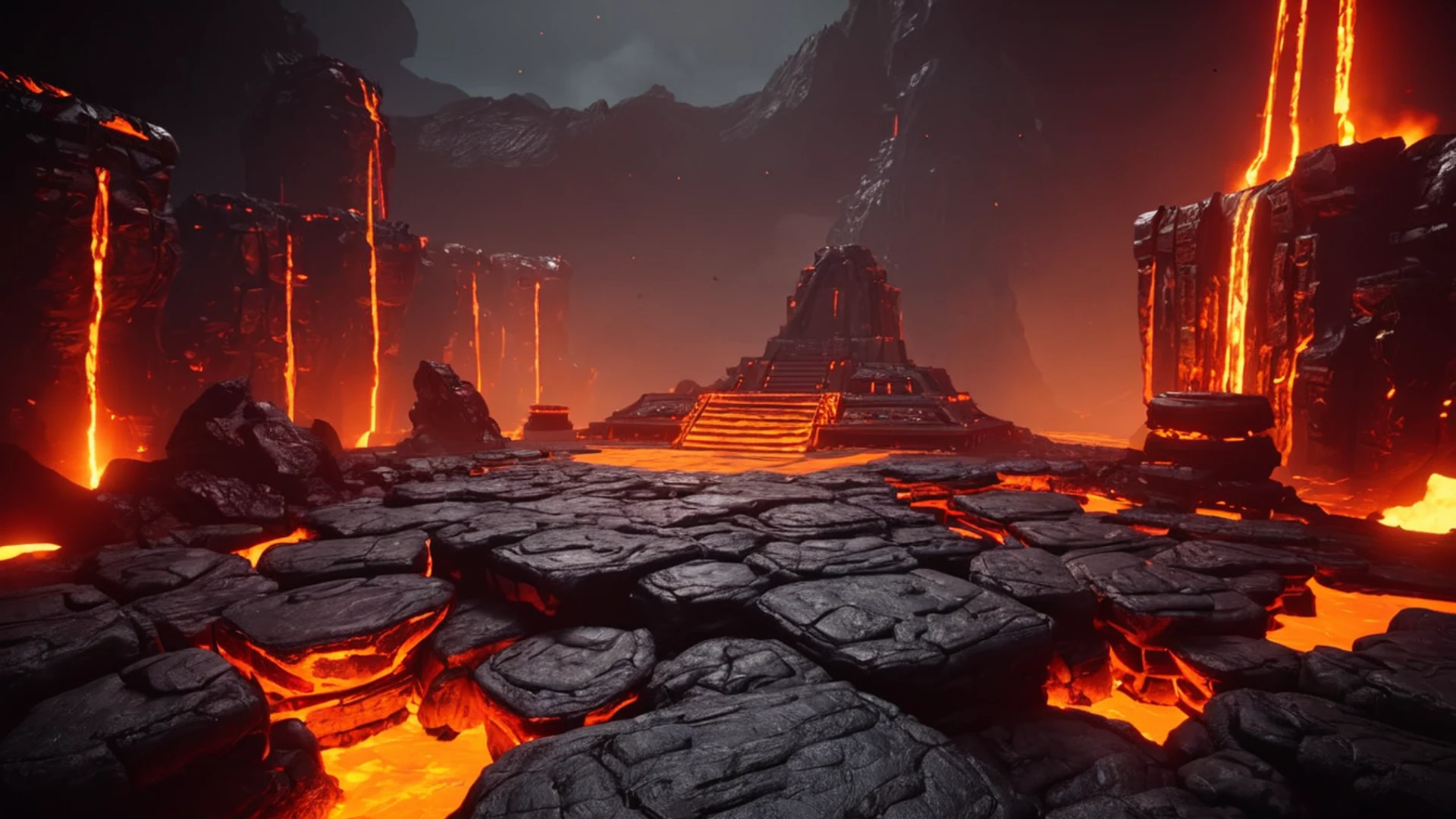 Boss Arena Lava - free hd gaming wallpaper for desktop