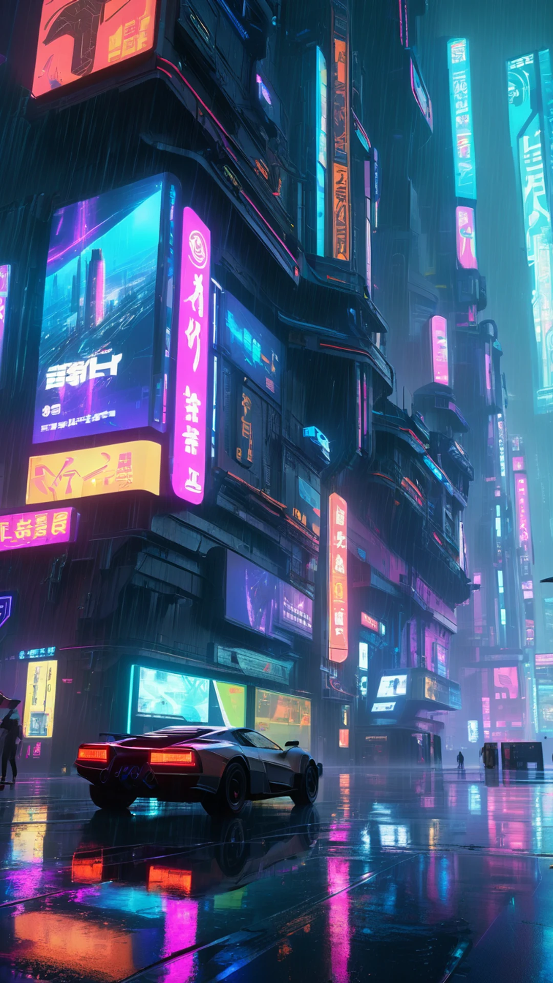 Cyberpunk Game City - free Phone gaming wallpaper for phone