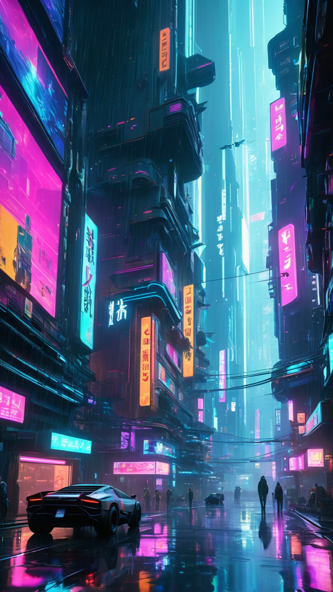Cyberpunk Game City - free Phone gaming wallpaper for phone