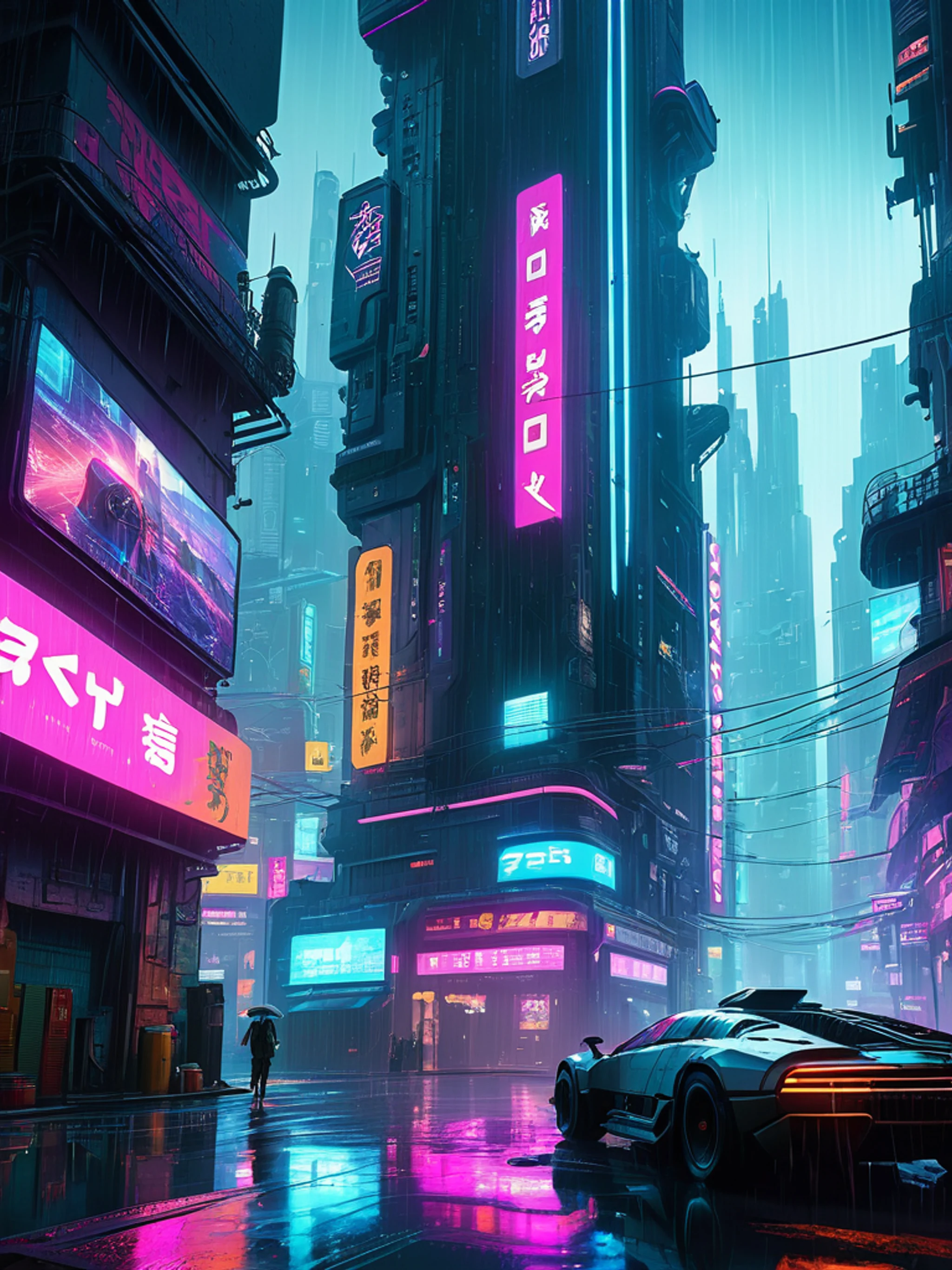 Cyberpunk Game City - free Tablet gaming wallpaper for phone