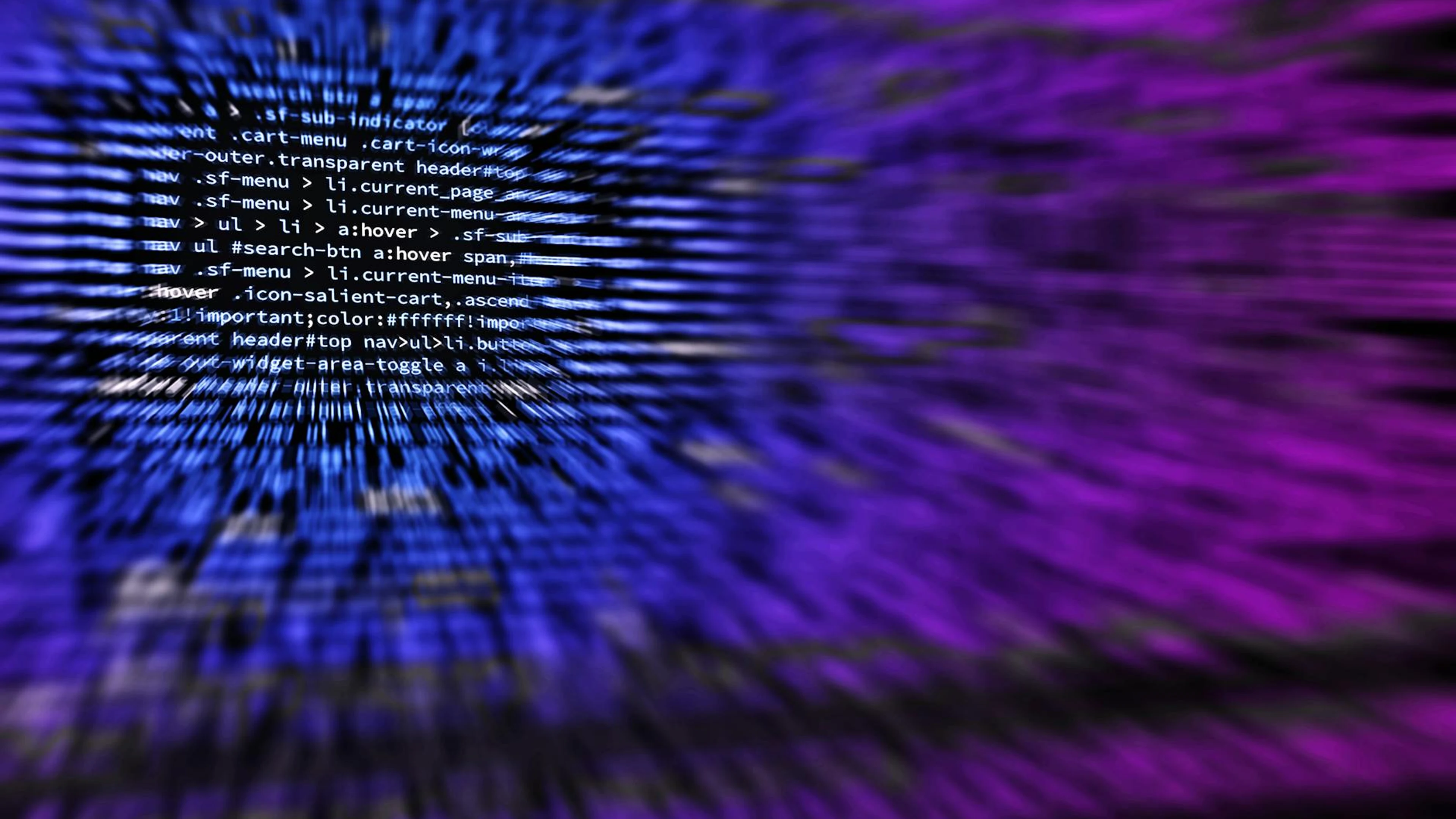 Dynamic abstract background featuring computer code in focus with blurred effect - free 4K Ultra HD gaming wallpaper for desktop