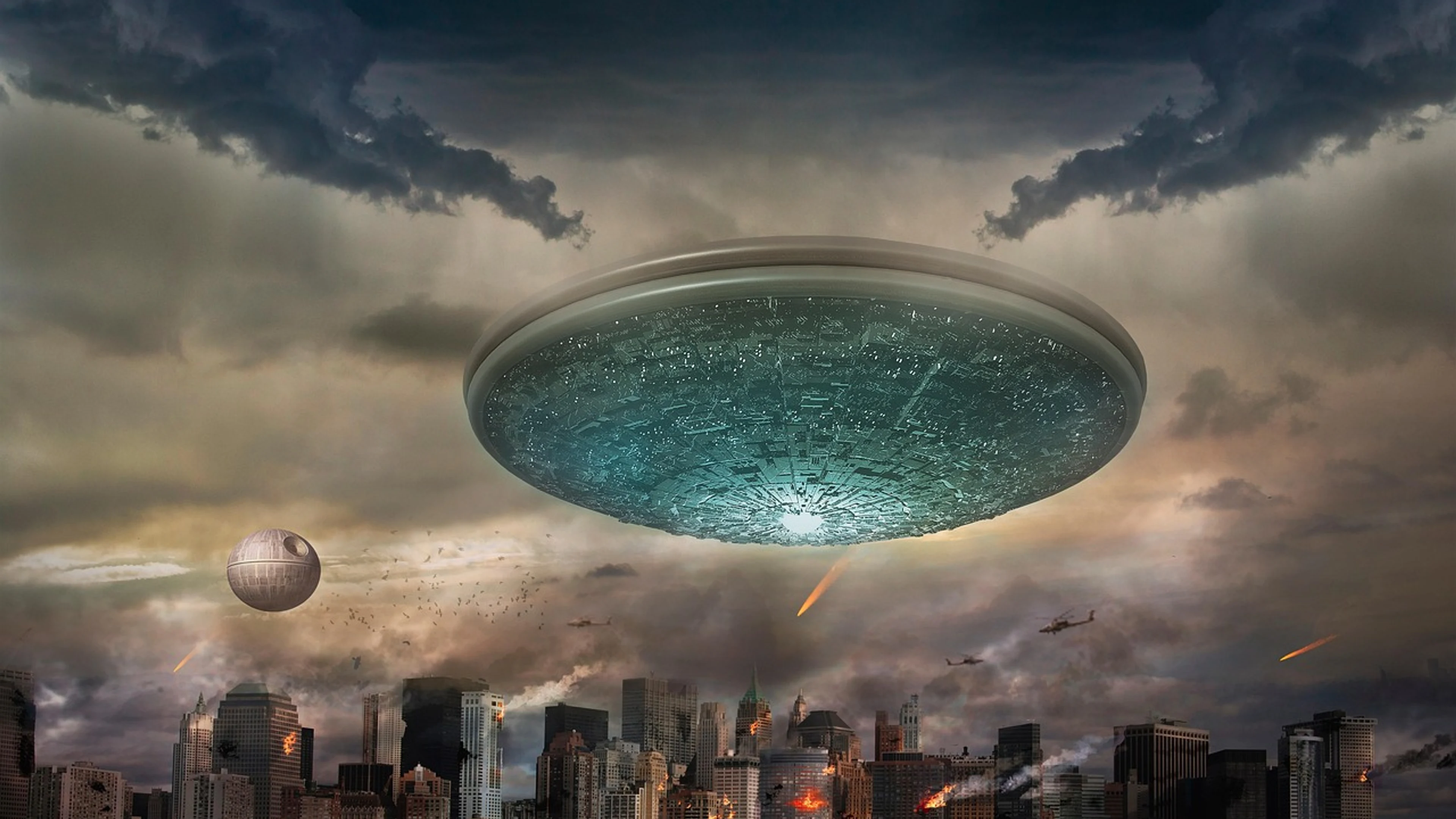 Fantasy science fiction city - free 4K Ultra HD gaming wallpaper for desktop