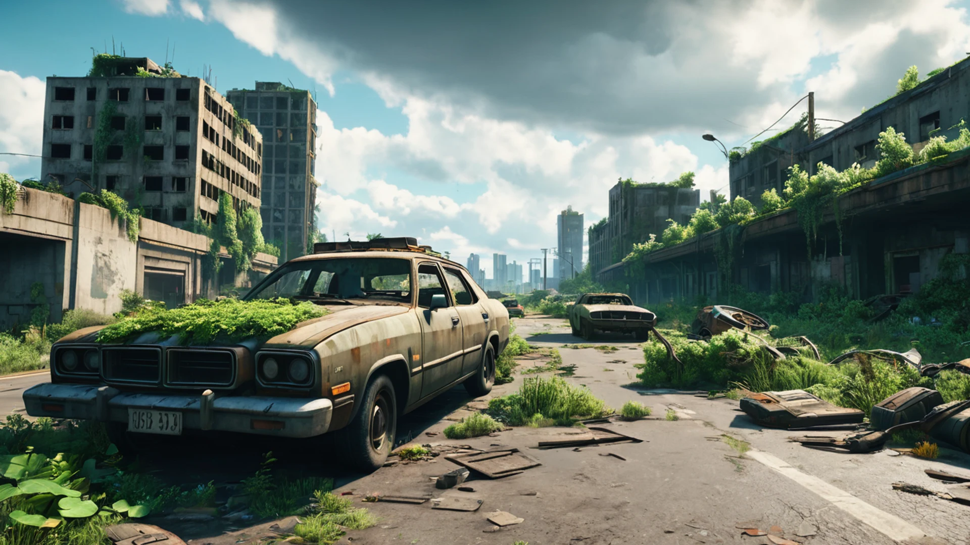 Post Apocalyptic Highway - free hd gaming wallpaper for desktop