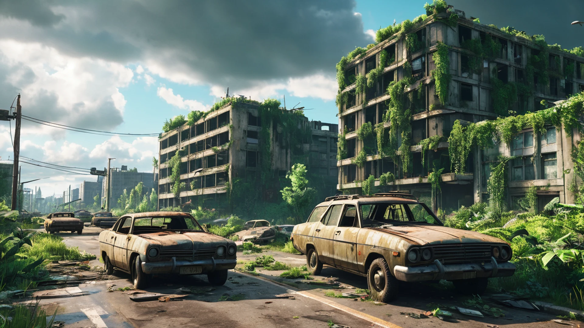 Post Apocalyptic Highway - free hd gaming wallpaper for desktop