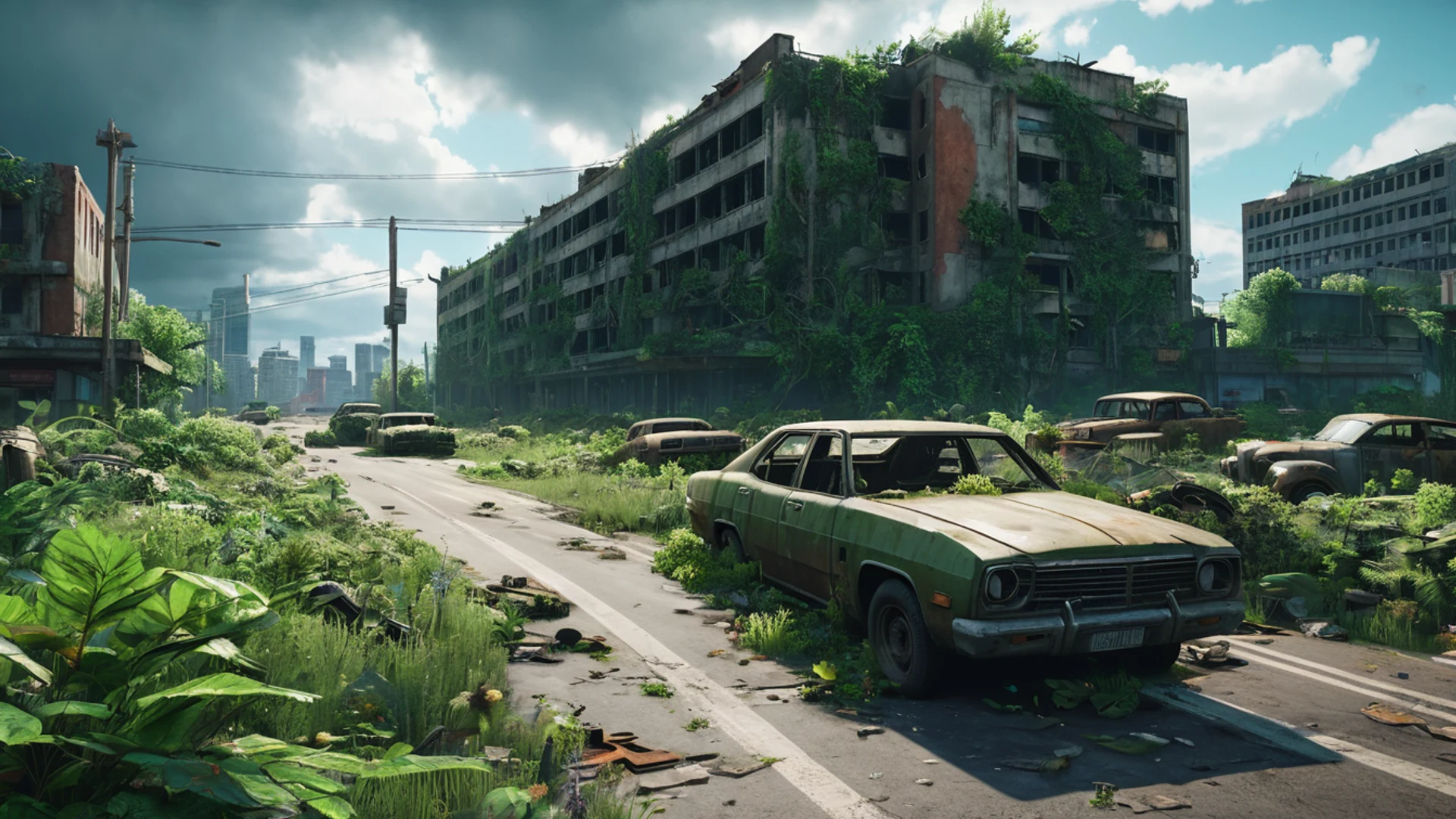 Post Apocalyptic Highway - free hd gaming wallpaper for desktop