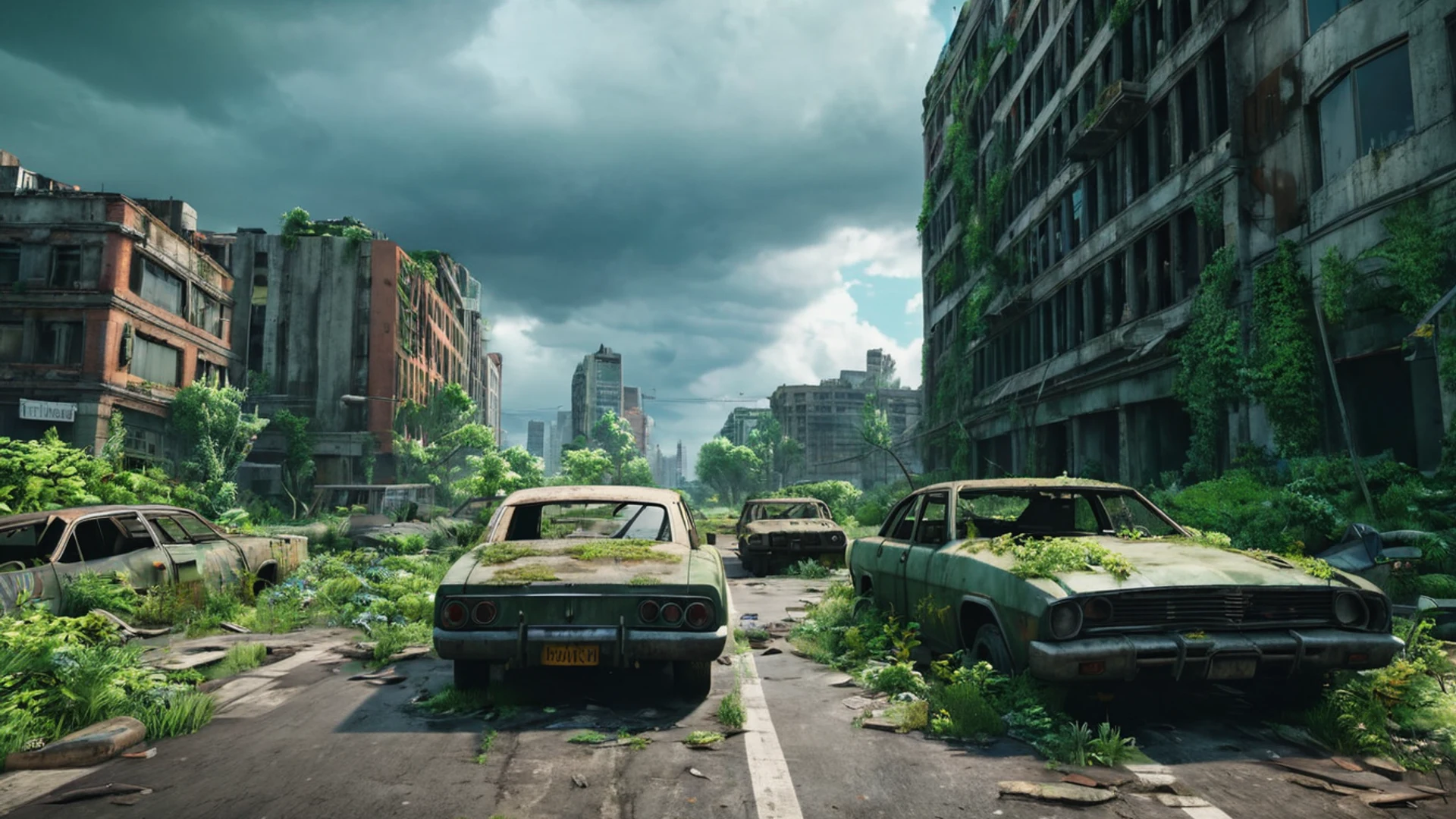 Post Apocalyptic Highway - free hd gaming wallpaper for desktop