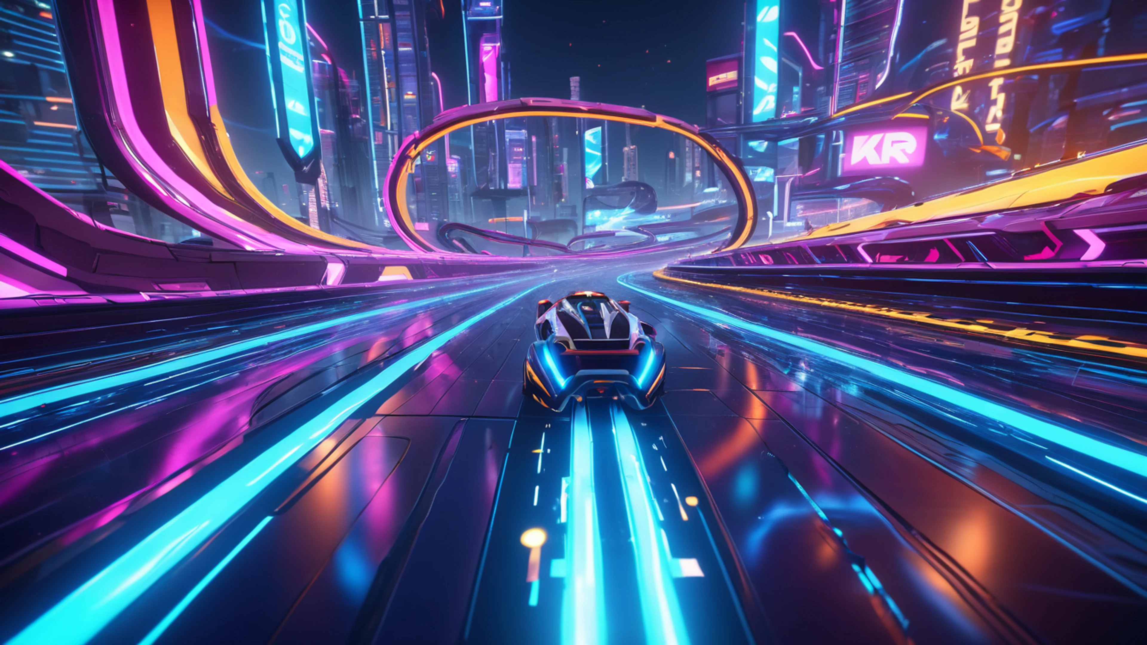 Racing Game Track - free 4K Ultra HD gaming wallpaper for desktop