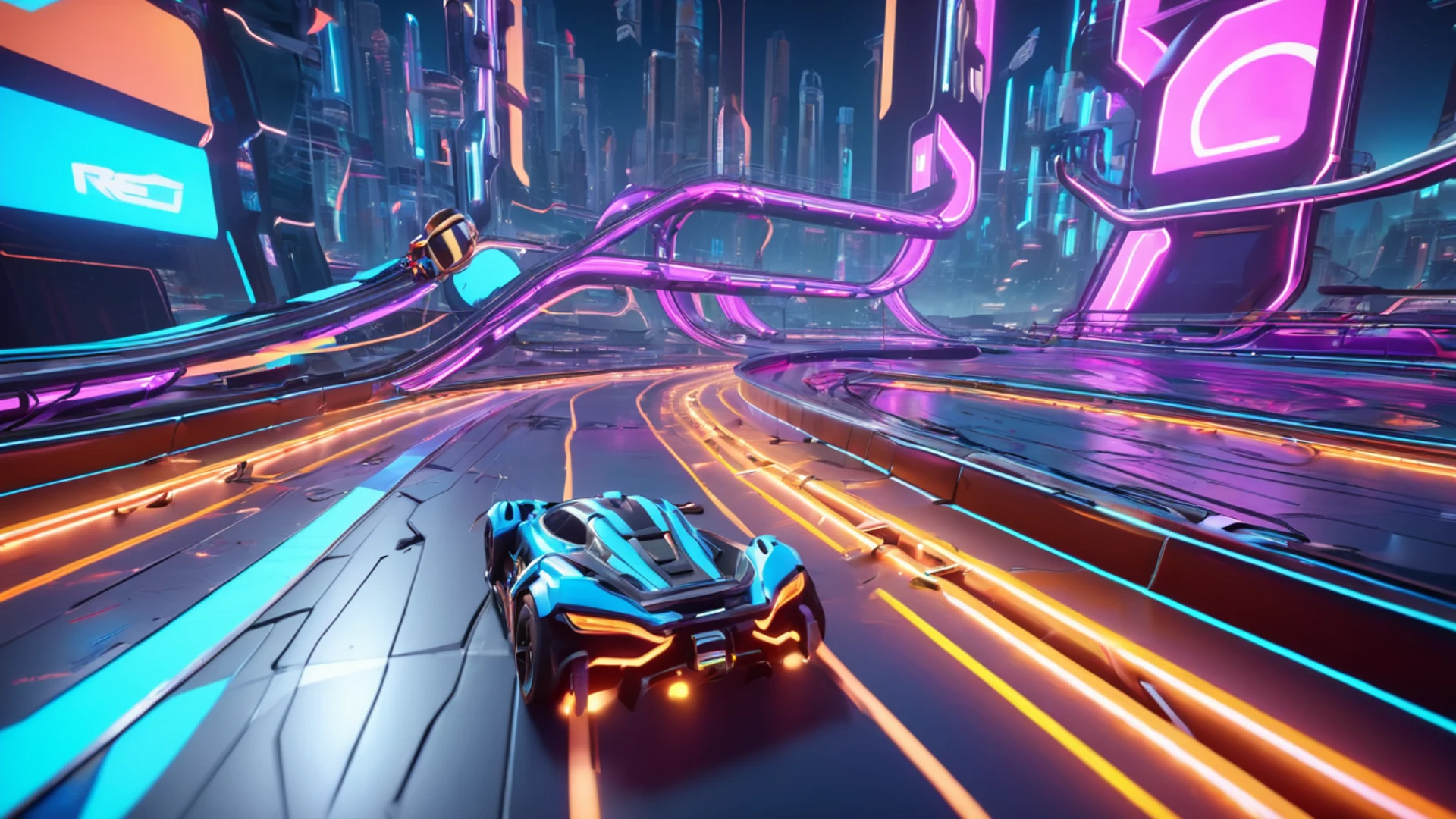 Racing Game Track - free hd gaming wallpaper for desktop