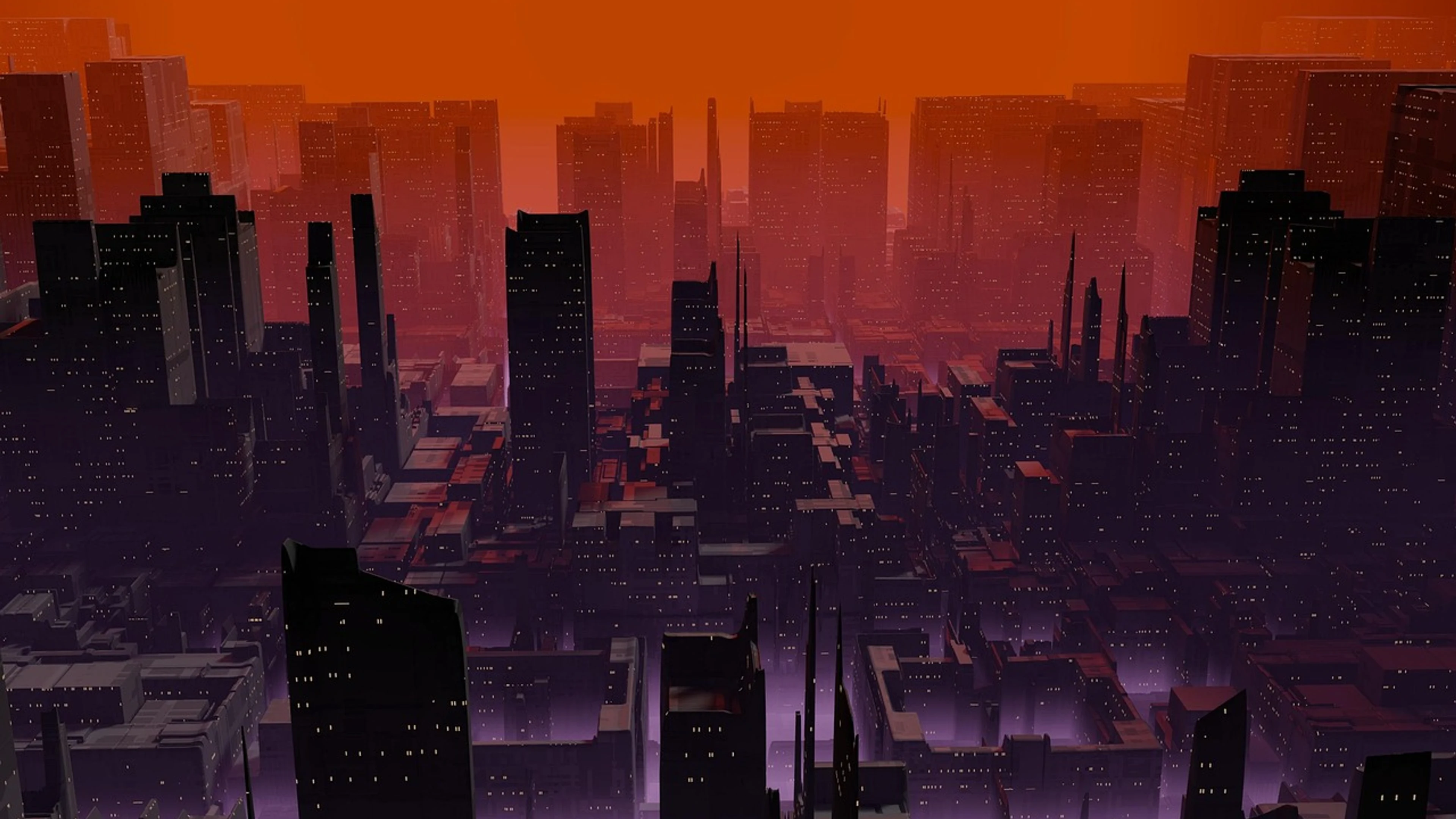 Sci-fi city futuristic - free 4K Ultra HD gaming wallpaper for desktop