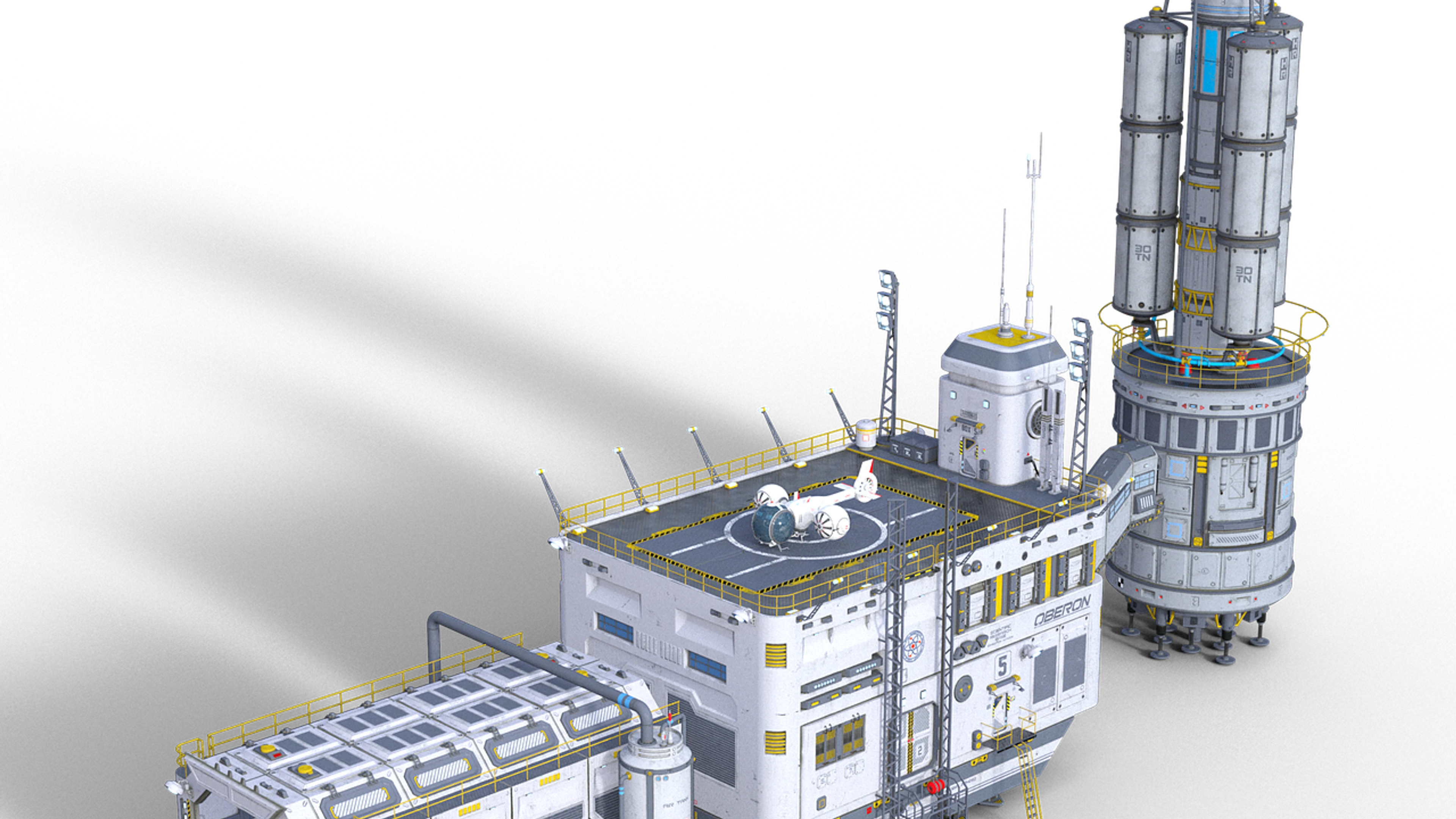 Space station spaceship sci fi - free 4K Ultra HD gaming wallpaper for desktop