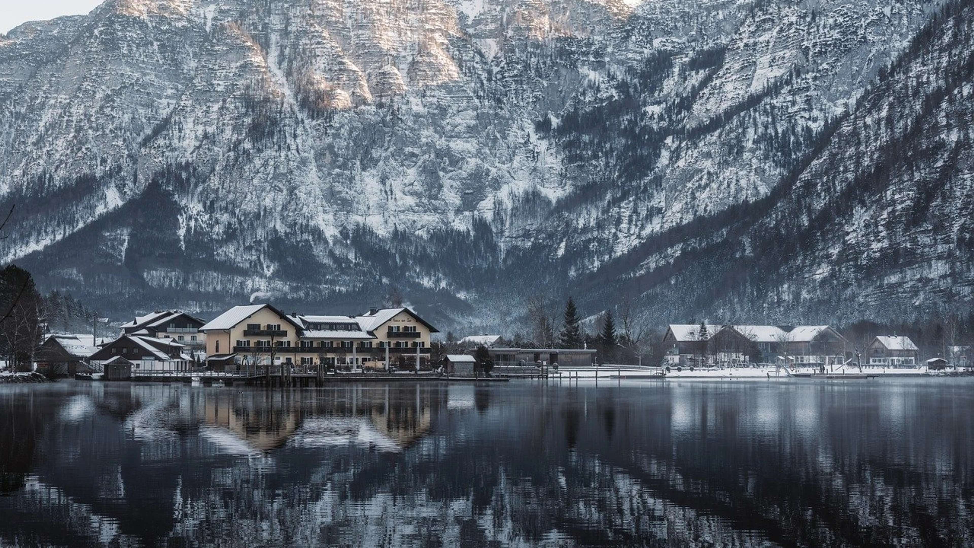 Winter desktop backgrounds beautiful nature - free 4K Ultra HD lake wallpaper for desktop