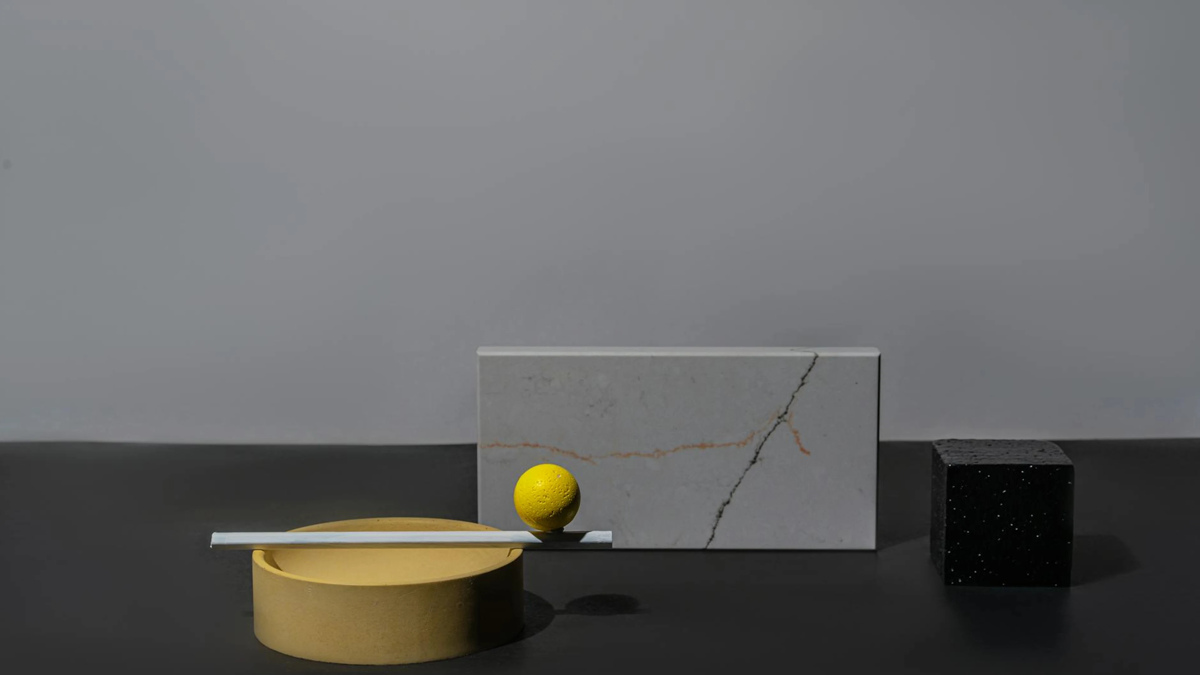 A sleek arrangement of geometric shapes and textures in a minimalist style, emph - free 4K Ultra HD minimal wallpaper for desktop