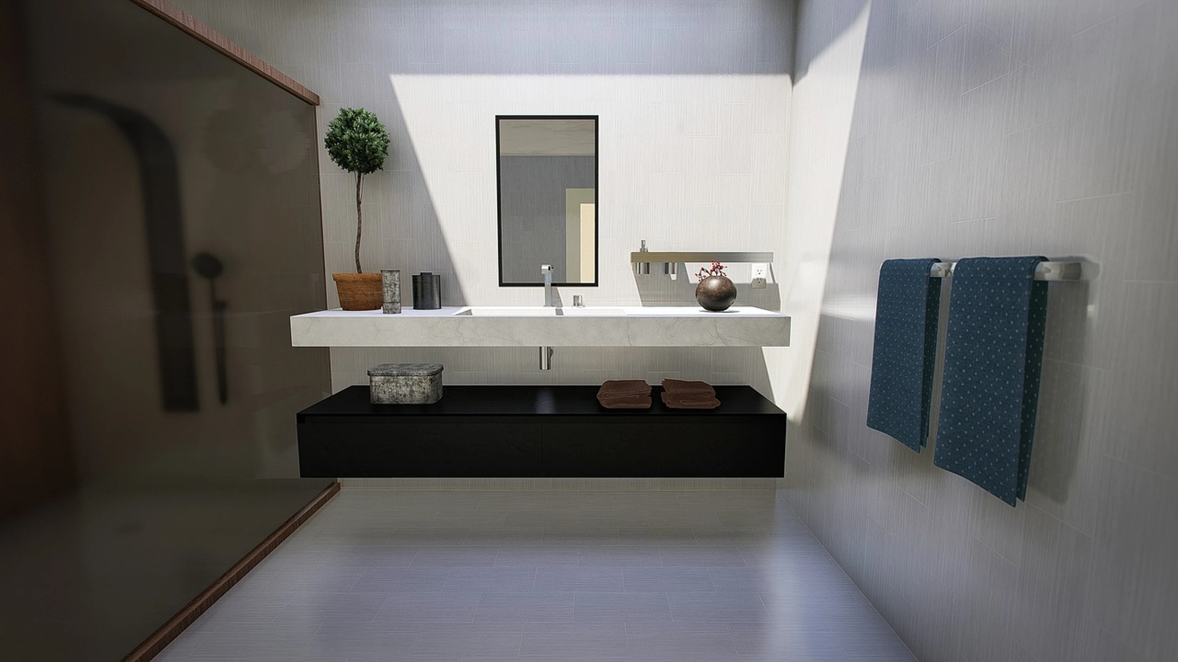 Bathroom modern design - free 4K Ultra HD minimal wallpaper for desktop