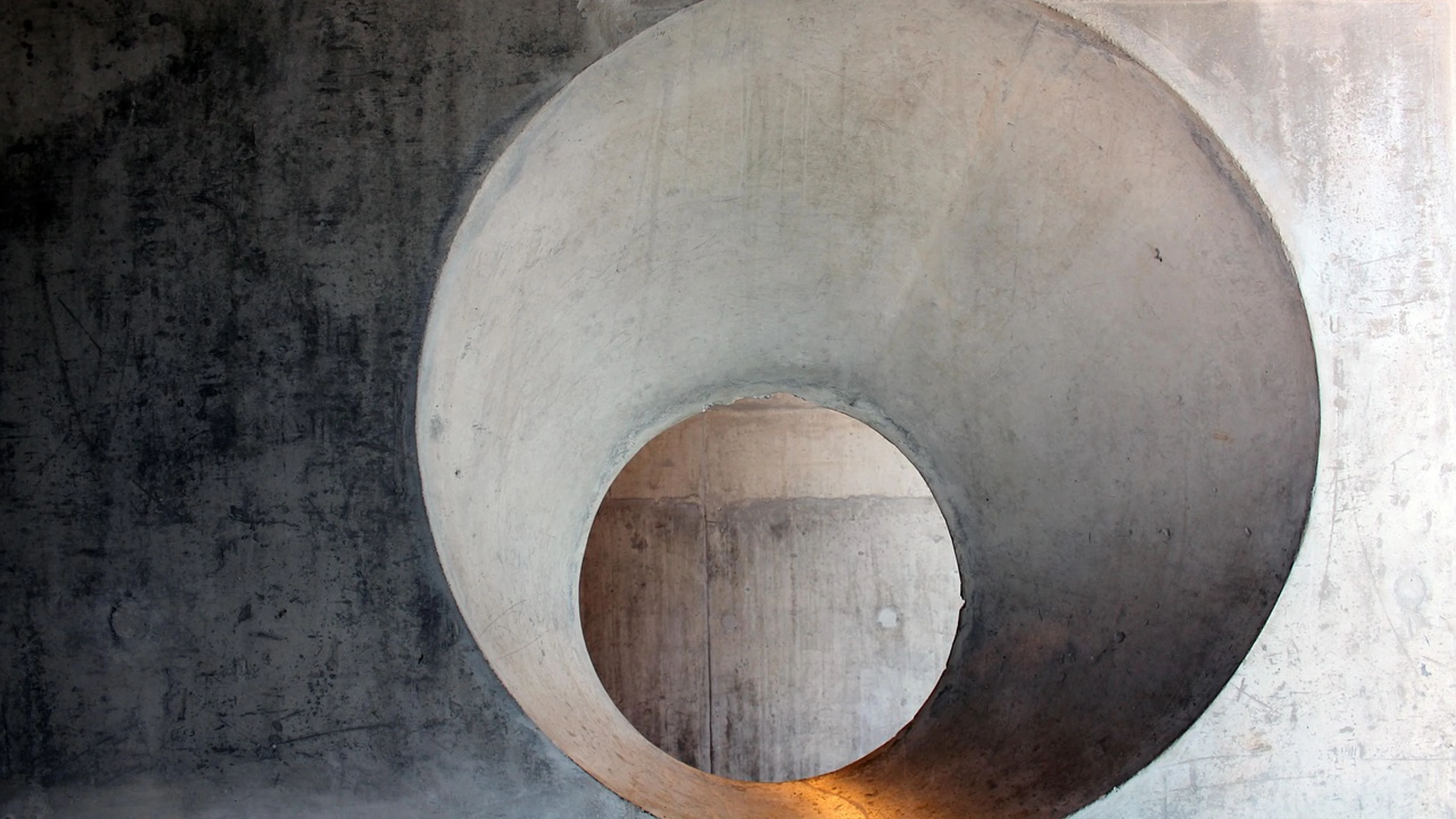 Concrete architecture hole - free 4K Ultra HD minimal wallpaper for desktop