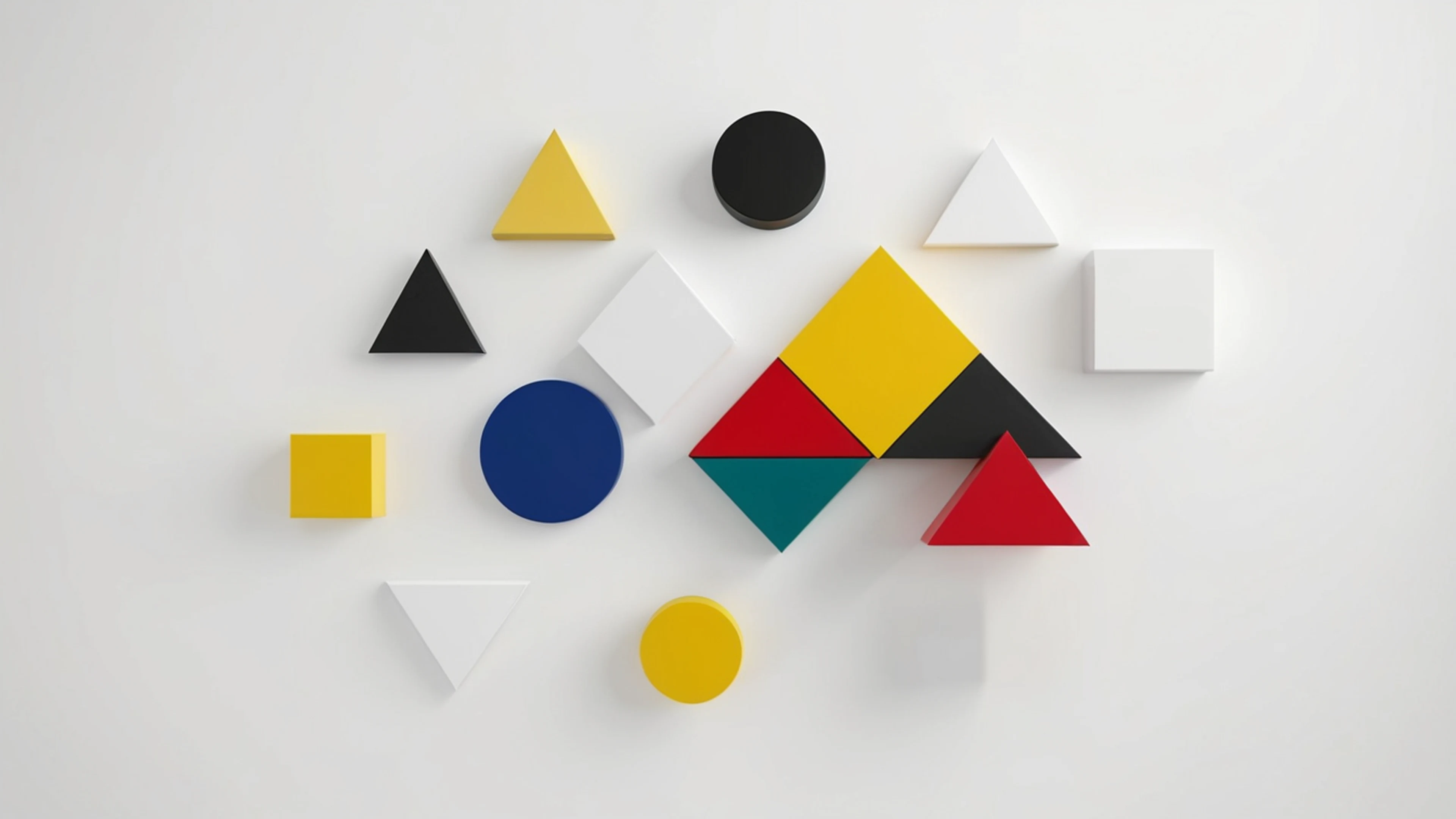 Minimal Geometric Shapes - free 4K Ultra HD minimal wallpaper for desktop