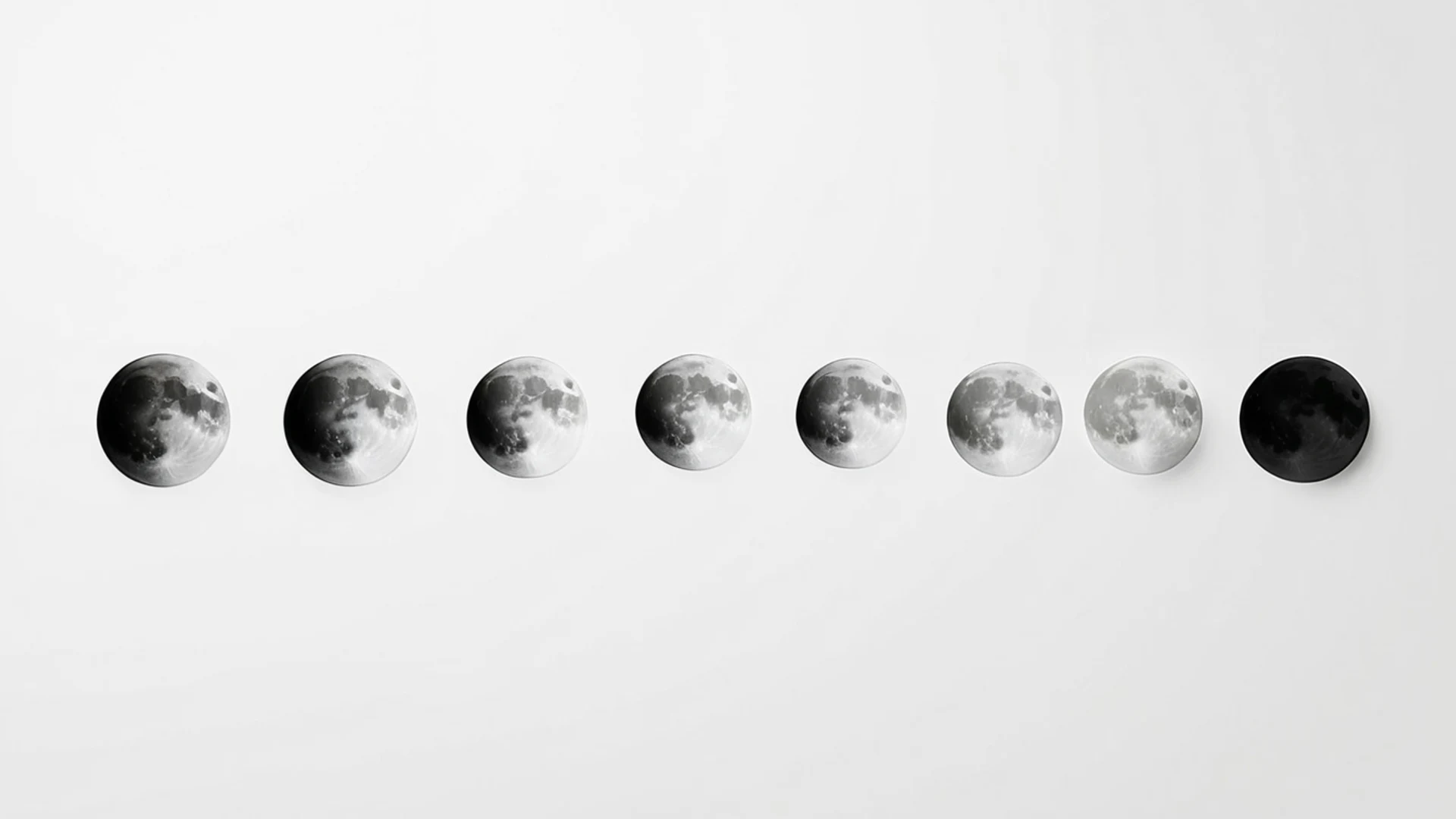 Minimal Moon Phase - free hd minimal wallpaper for desktop