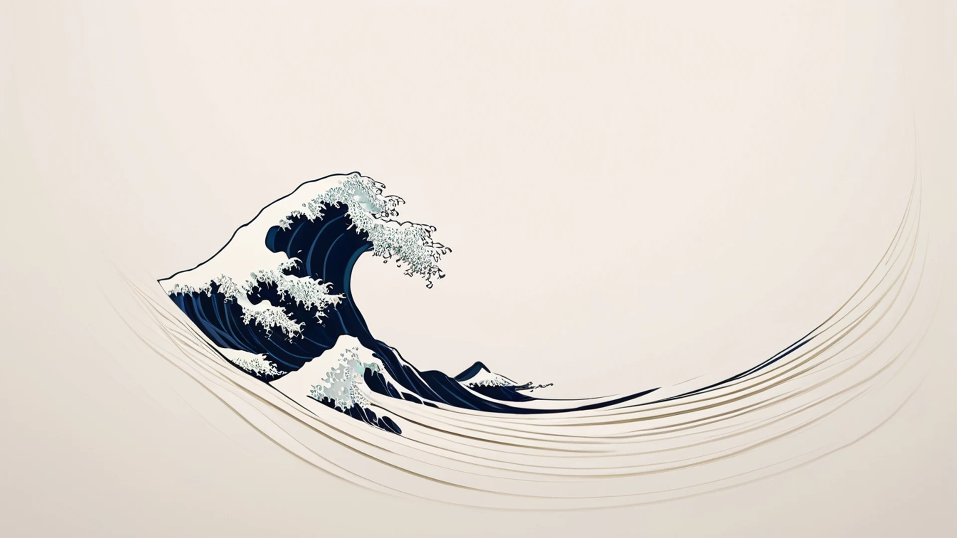 Minimal Wave Line - free hd minimal wallpaper for desktop