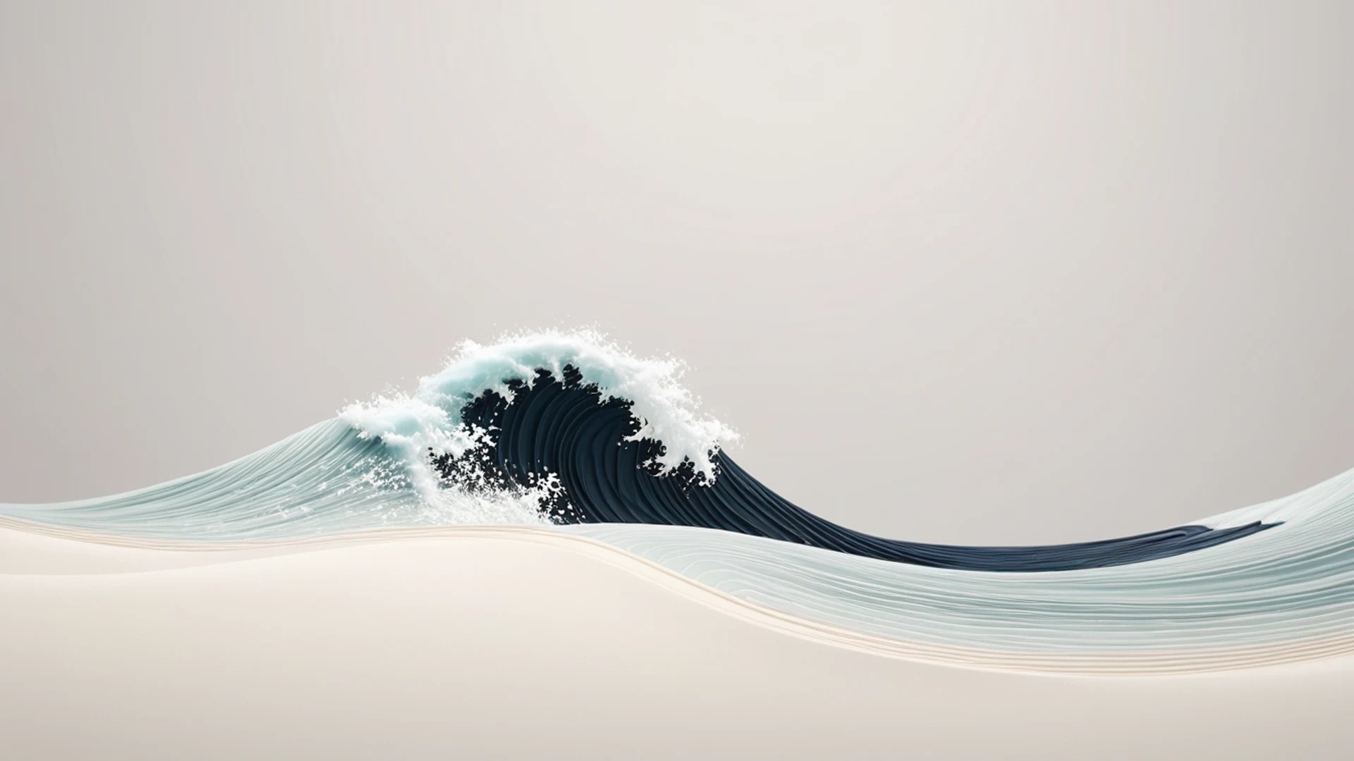 Minimal Wave Line - free hd minimal wallpaper for desktop