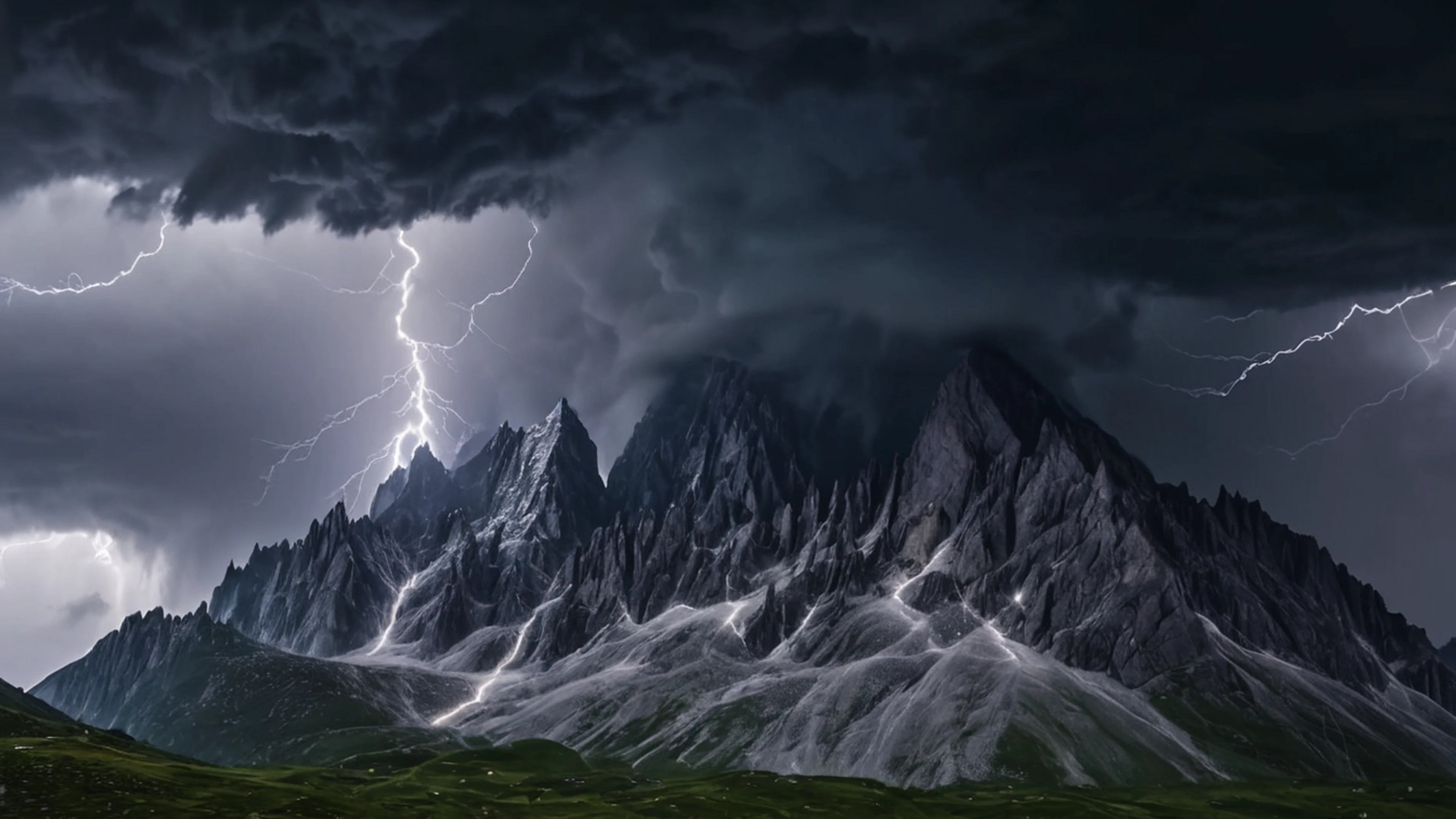 Dramatic Mountain Storm - free 4K Ultra HD mountain wallpaper for desktop